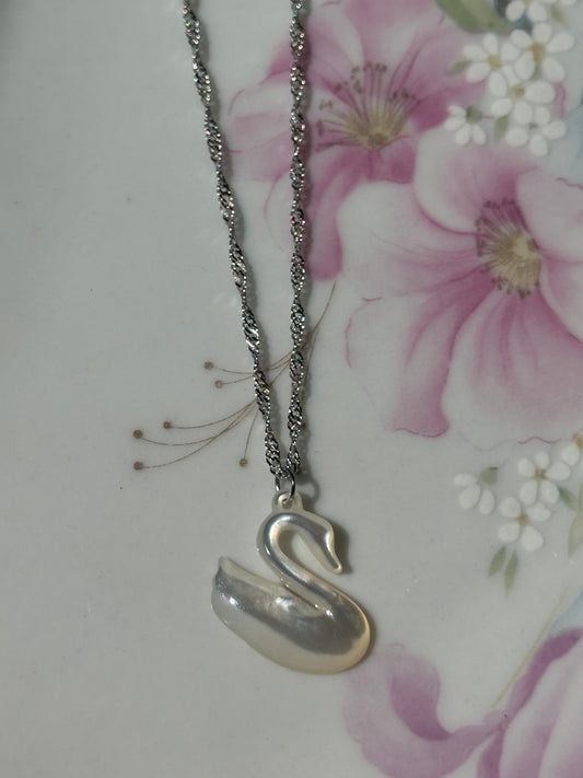 Summer Swan Necklace