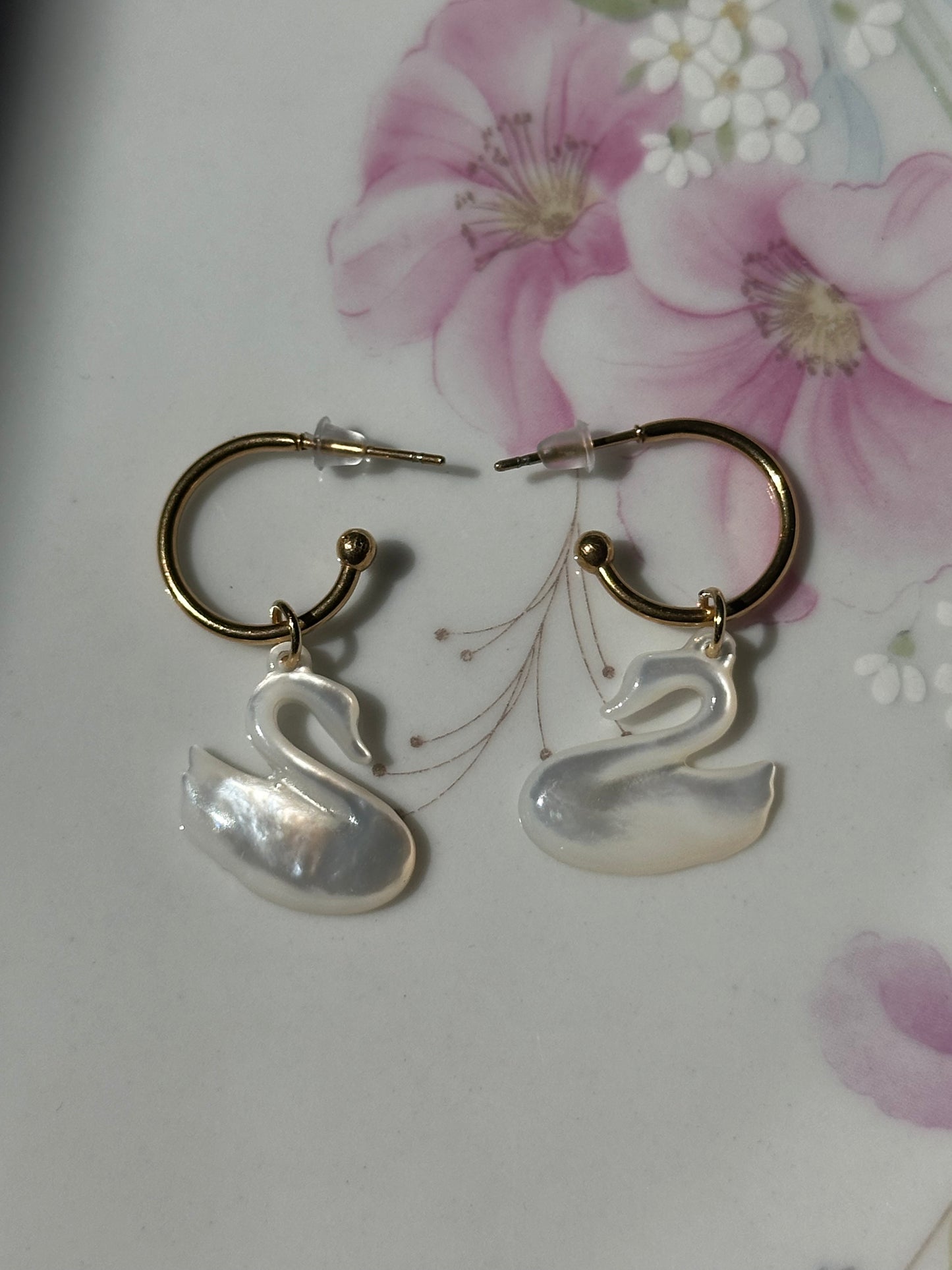 Summer Swan Earrings