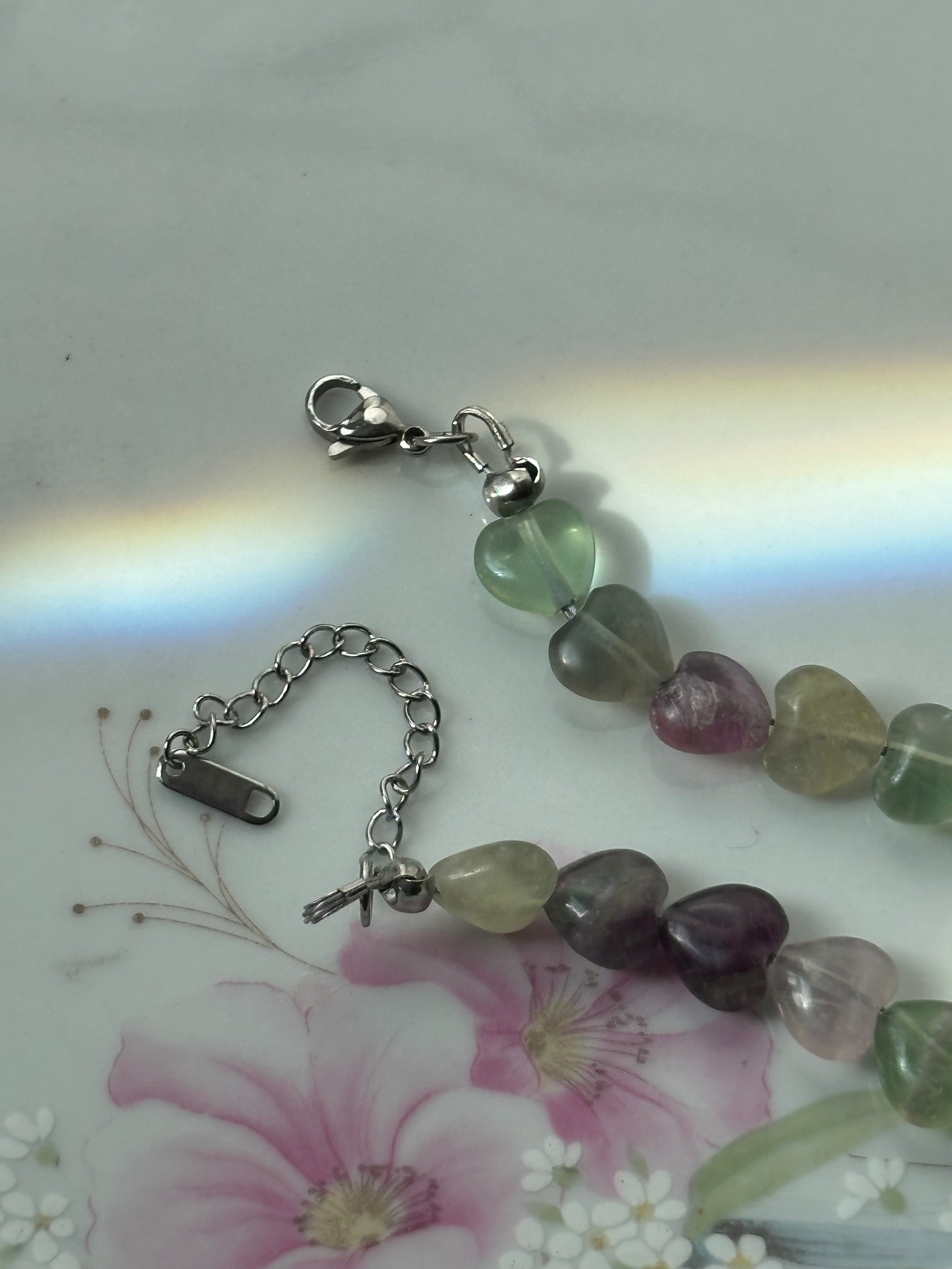 Beaded Fluorite Crystal Beaded Watch