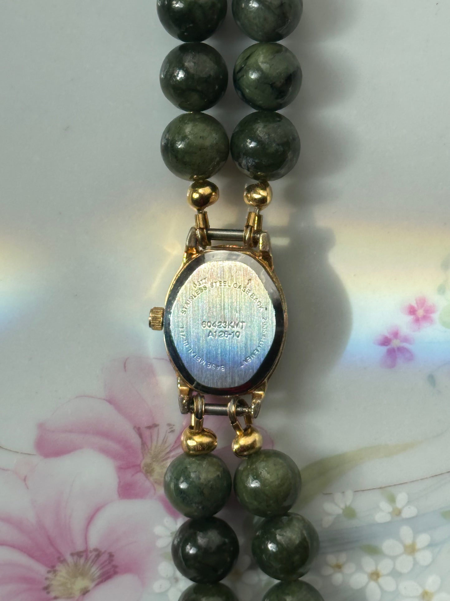 Beaded Chinese Jade Watch