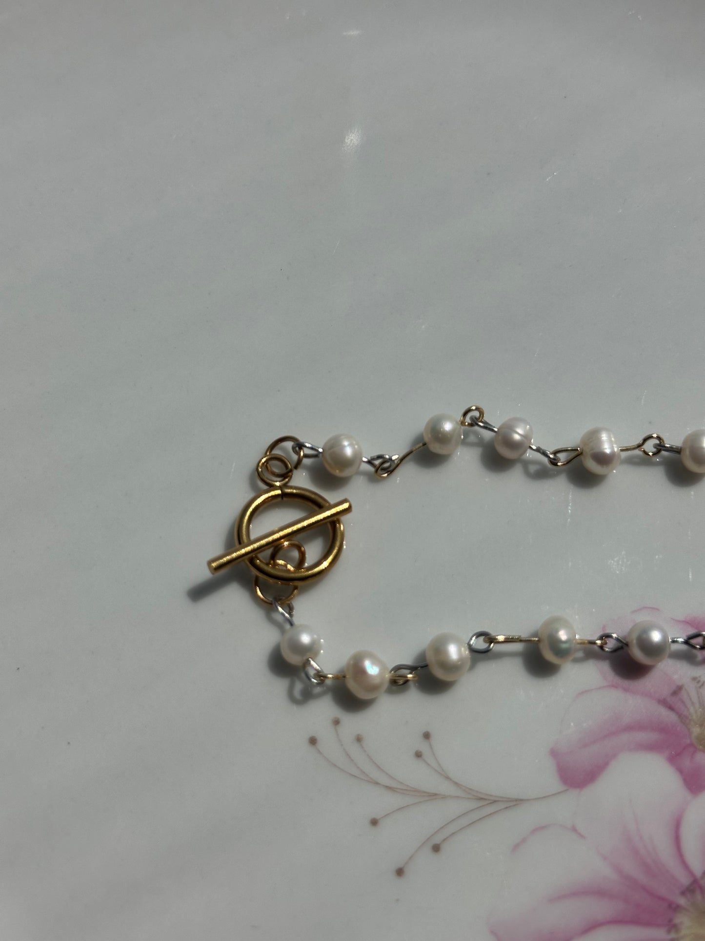 Mixed Metal Watch Necklace
