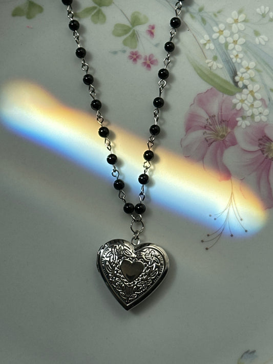 Black Onyx Gemstone Necklace