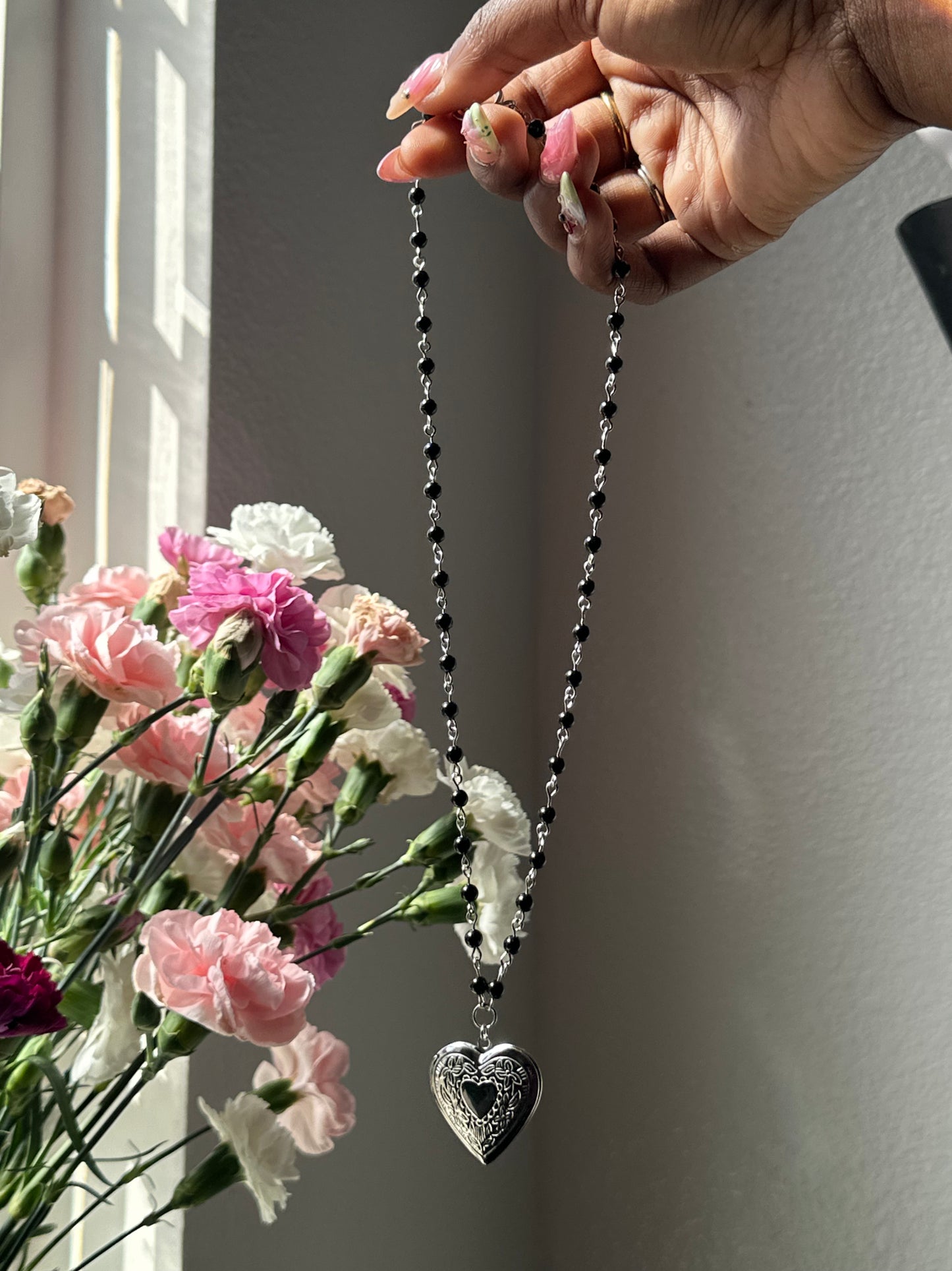 Black Onyx Gemstone Necklace