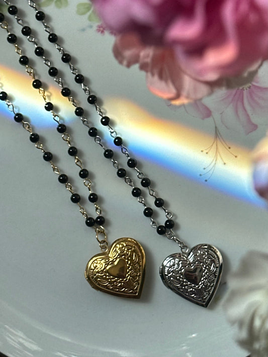 Black Onyx Gemstone Necklace