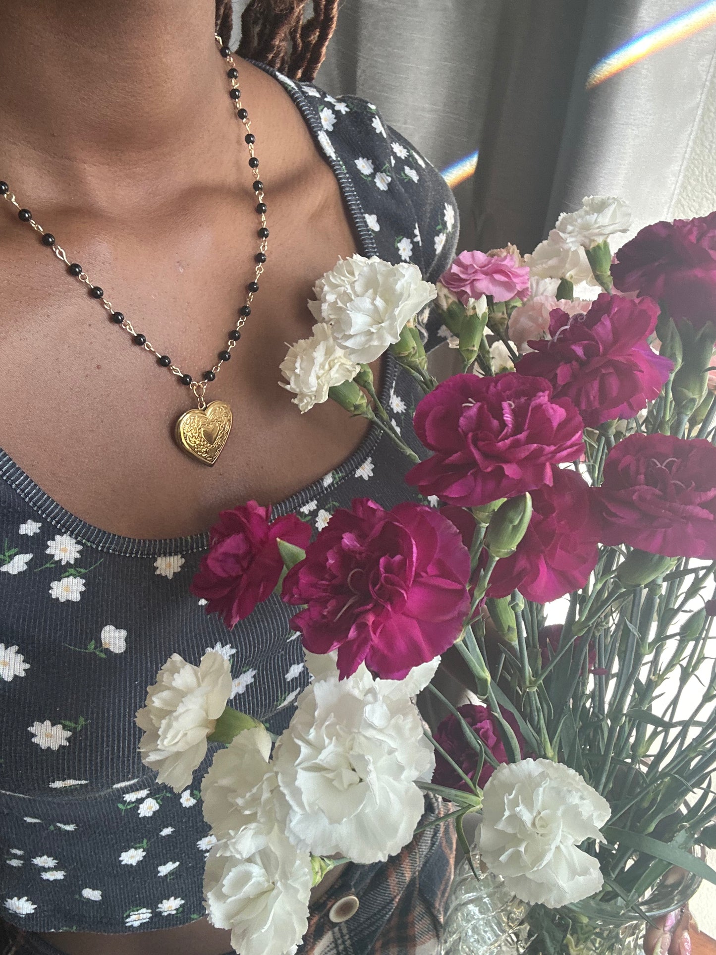 Black Onyx Gemstone Necklace