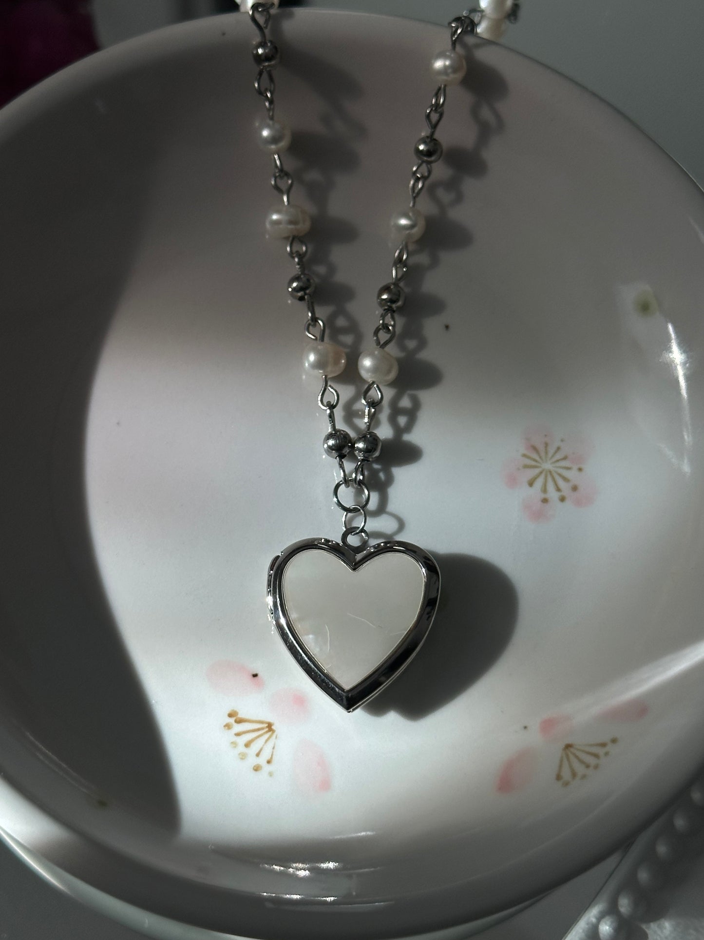 Vintage Lovers Locket Necklace