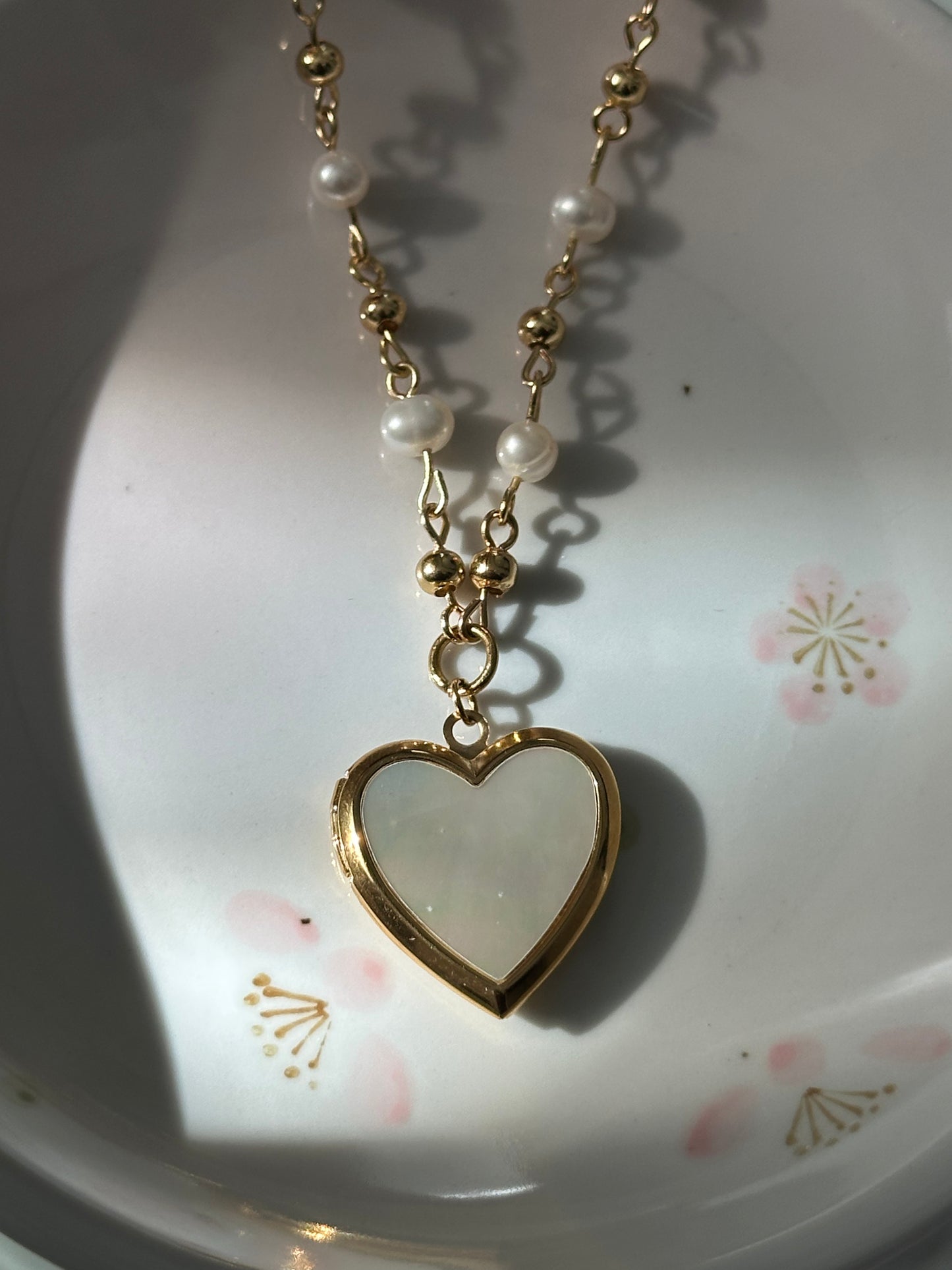 Vintage Lovers Locket Necklace