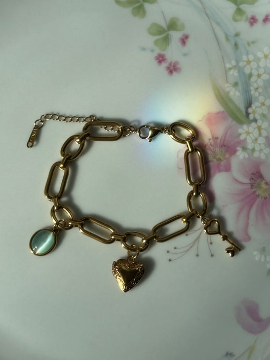 Golden Charm Bracelet