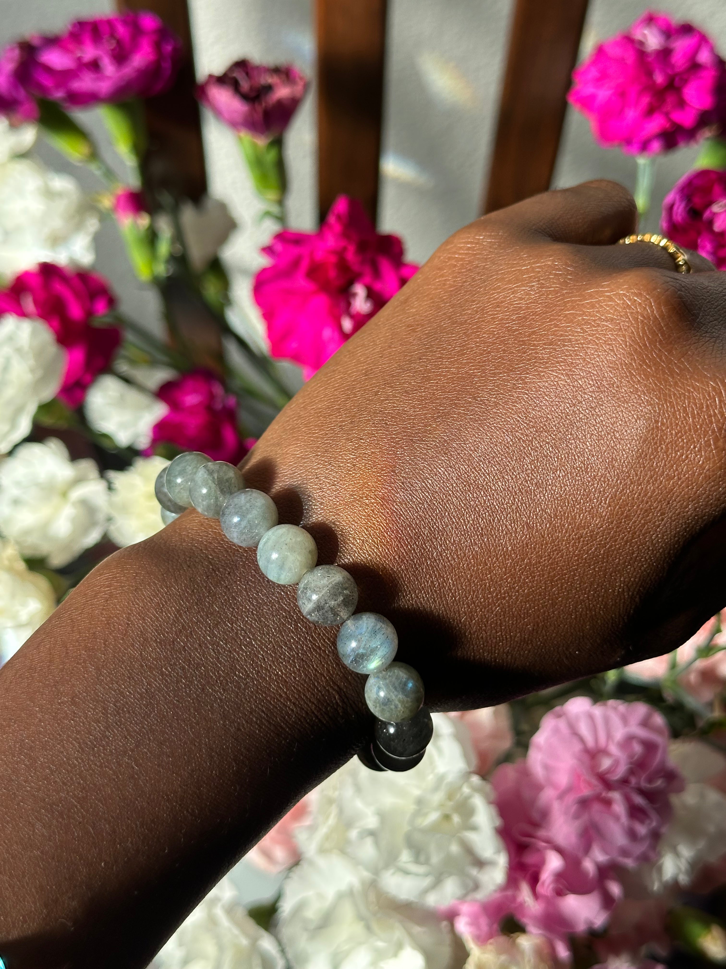 Labradorite Beaded Bracelet