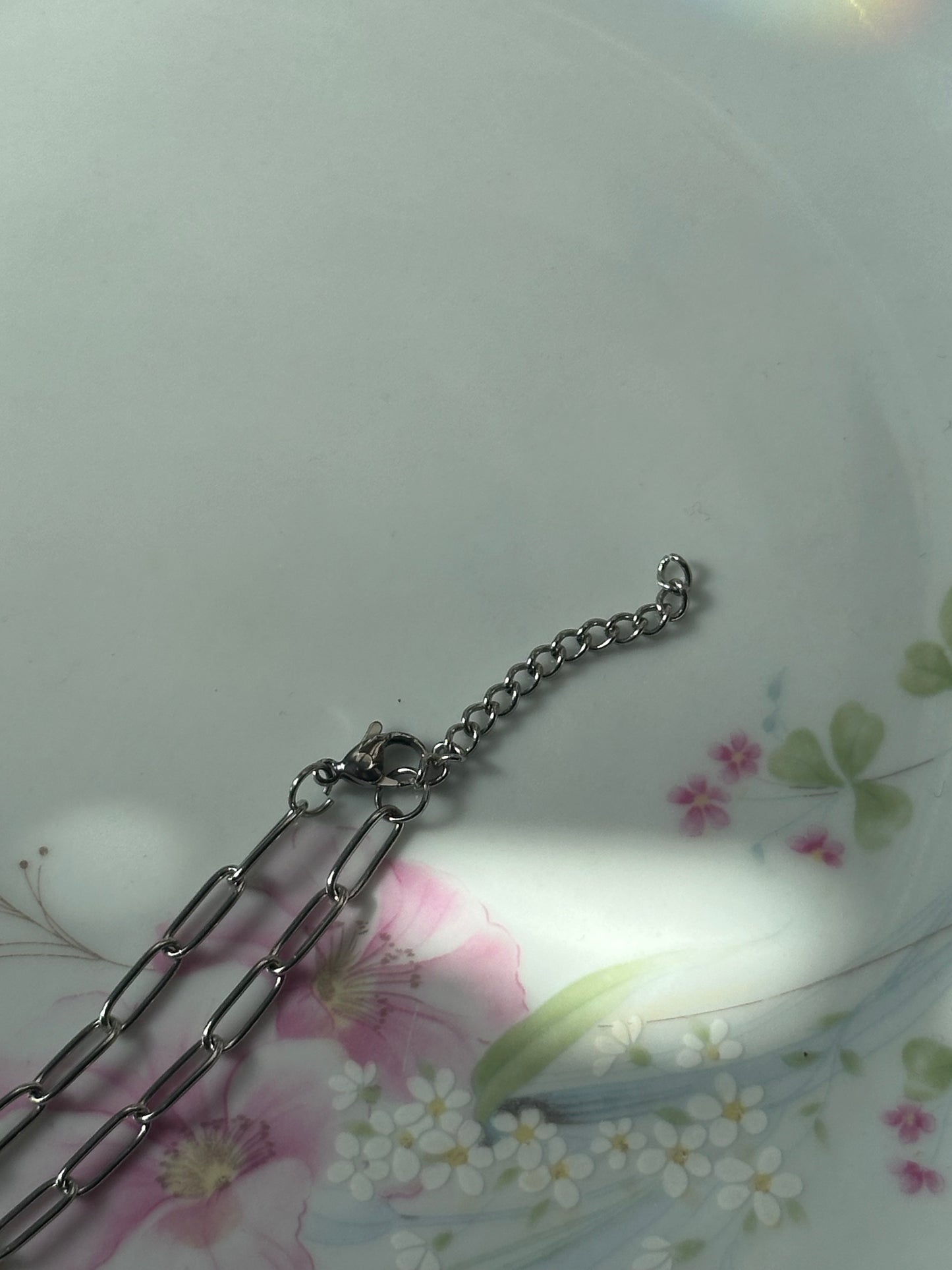 Amethyst Paperclip Chain Necklace