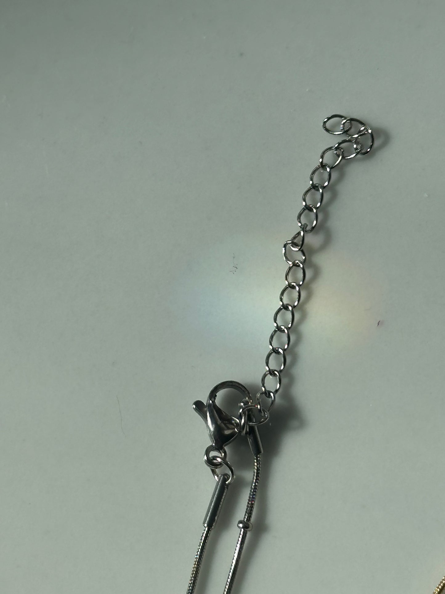 Dainty Opal Drop Necklace