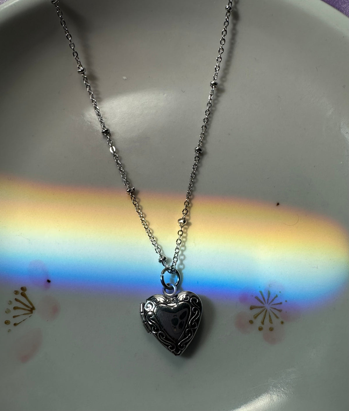 Heart On Lock Necklace
