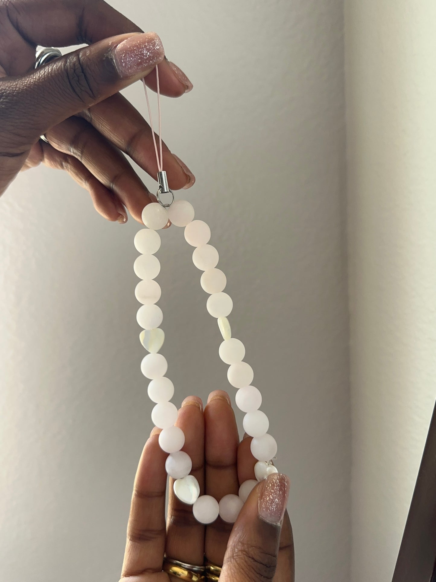 Rose Quartz Phone Charm