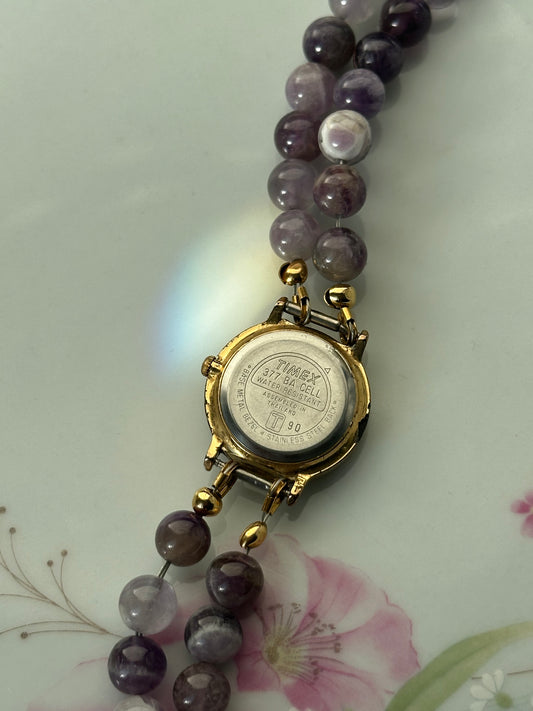 Amethyst Beaded Watch