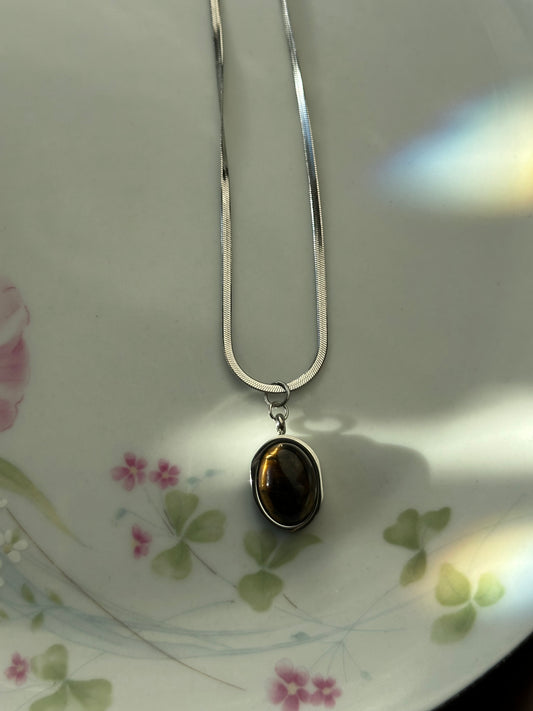 Circle Stone Necklace