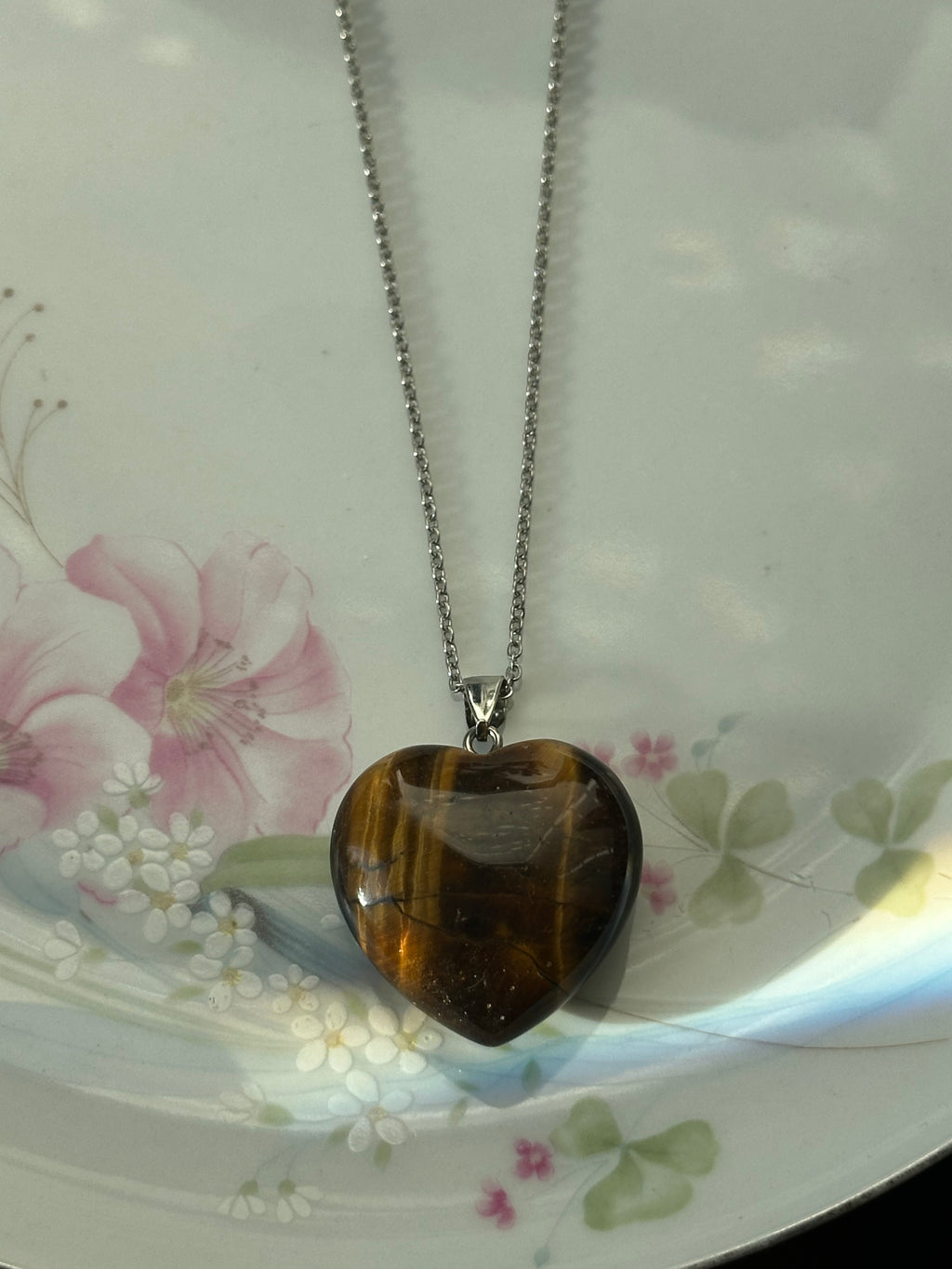 Chain Heart of Crystal Necklace