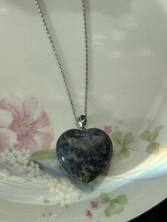 Chain Heart of Crystal Necklace