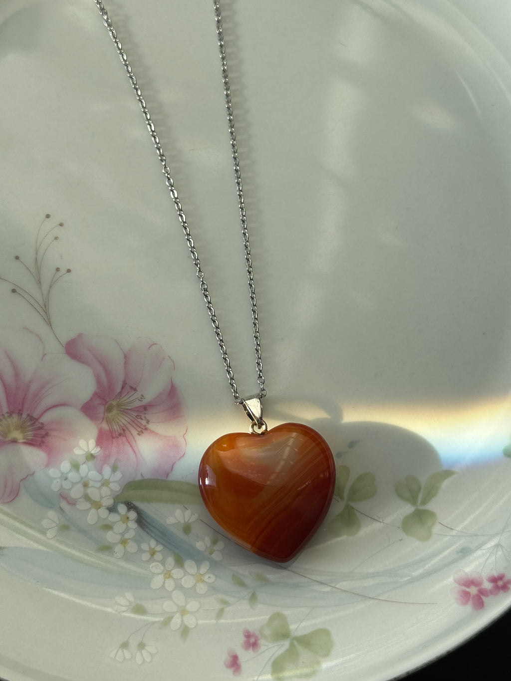 Chain Heart of Crystal Necklace