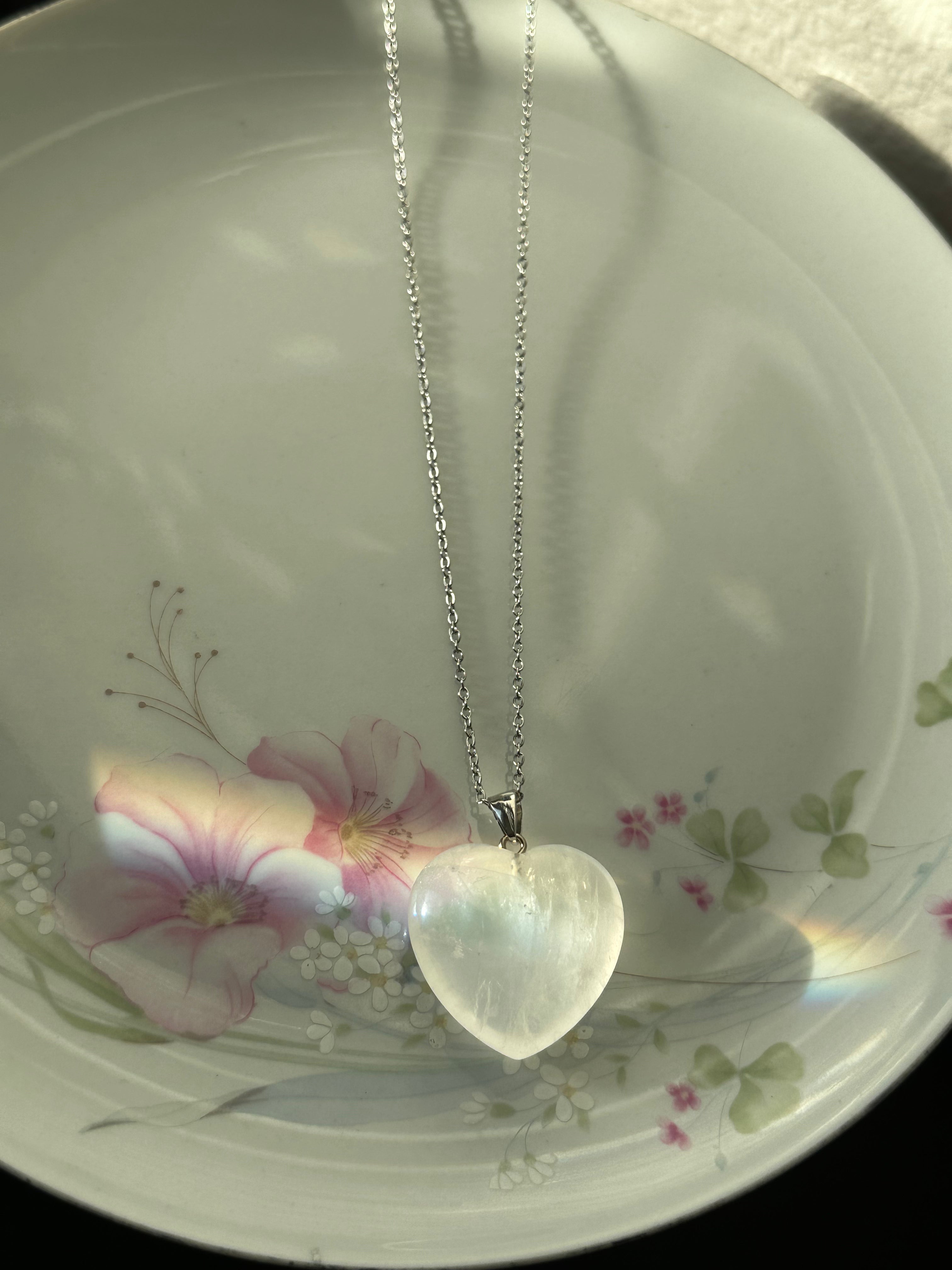 Chain Heart of Crystal Necklace