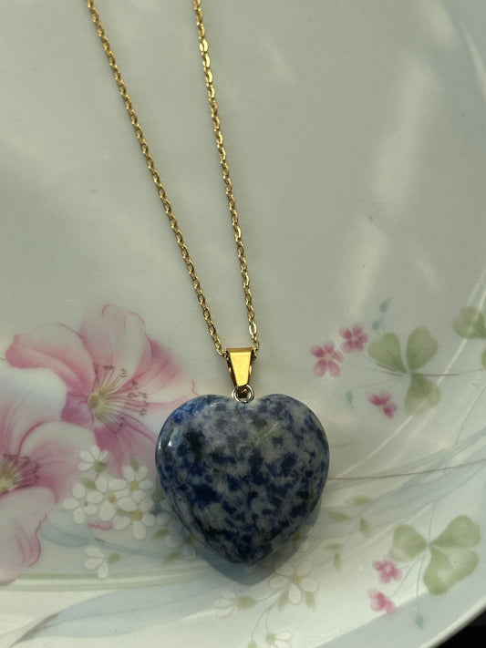 Chain Heart of Crystal Necklace