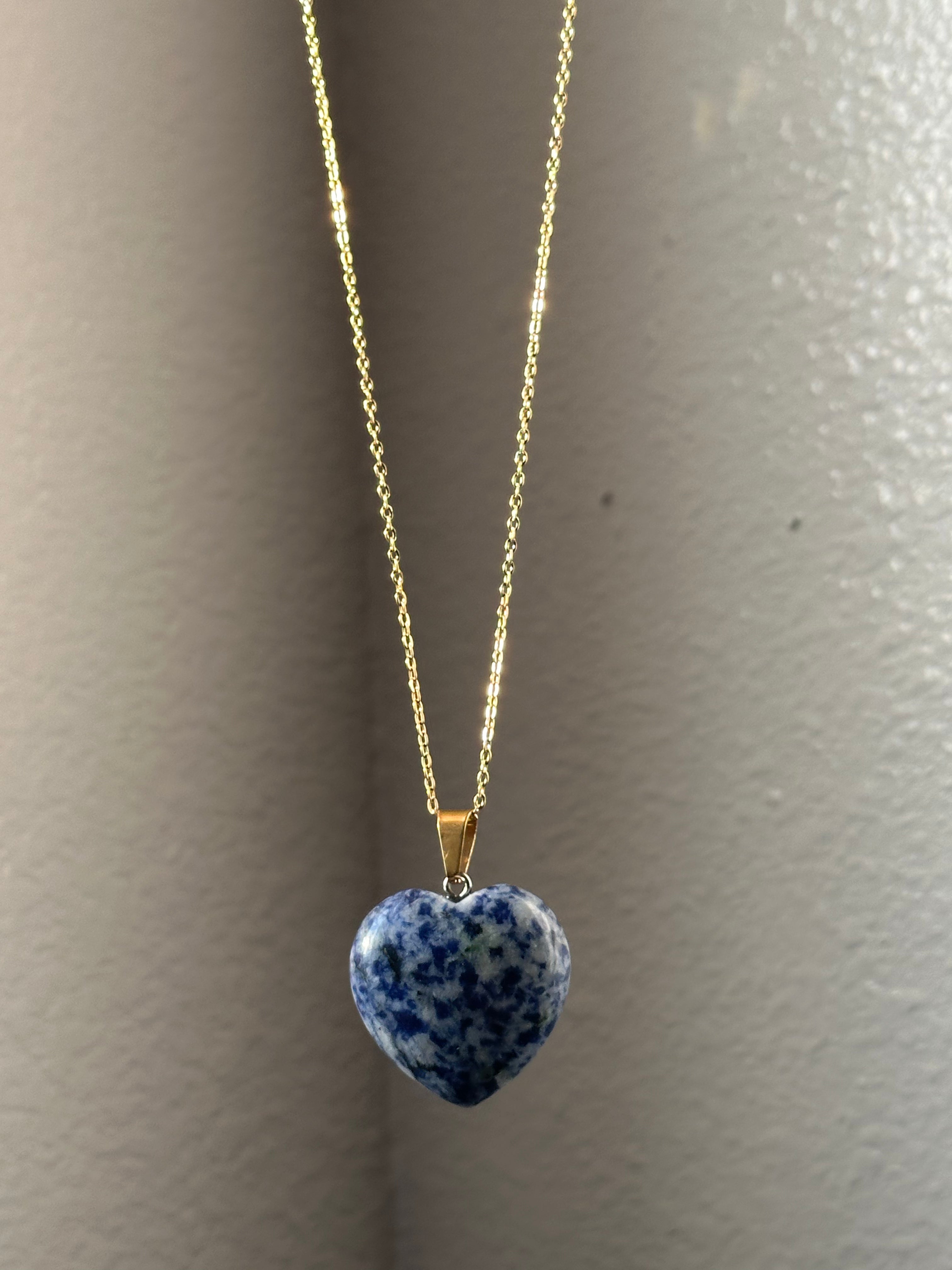 Chain Heart of Crystal Necklace