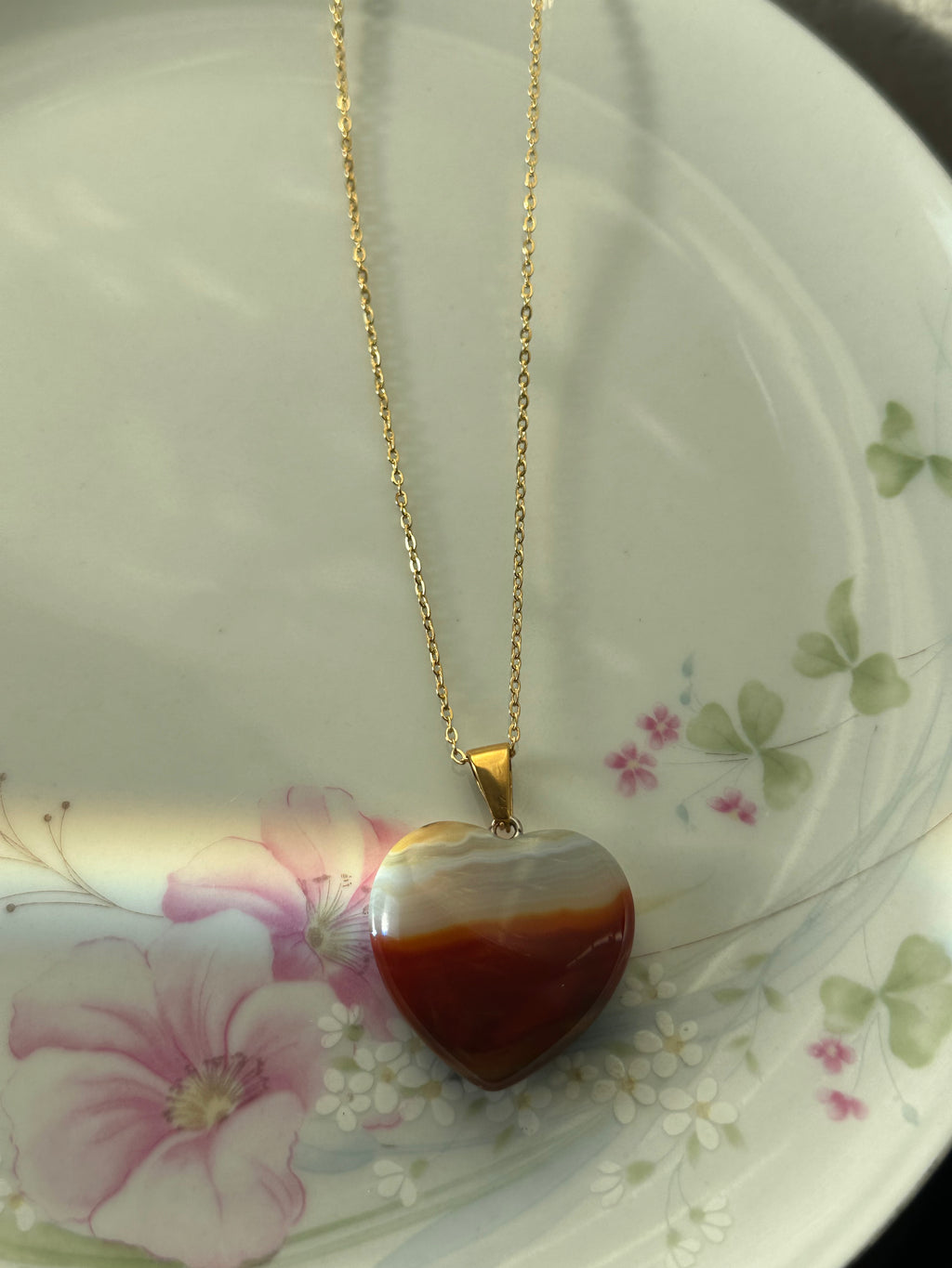 Chain Heart of Crystal Necklace