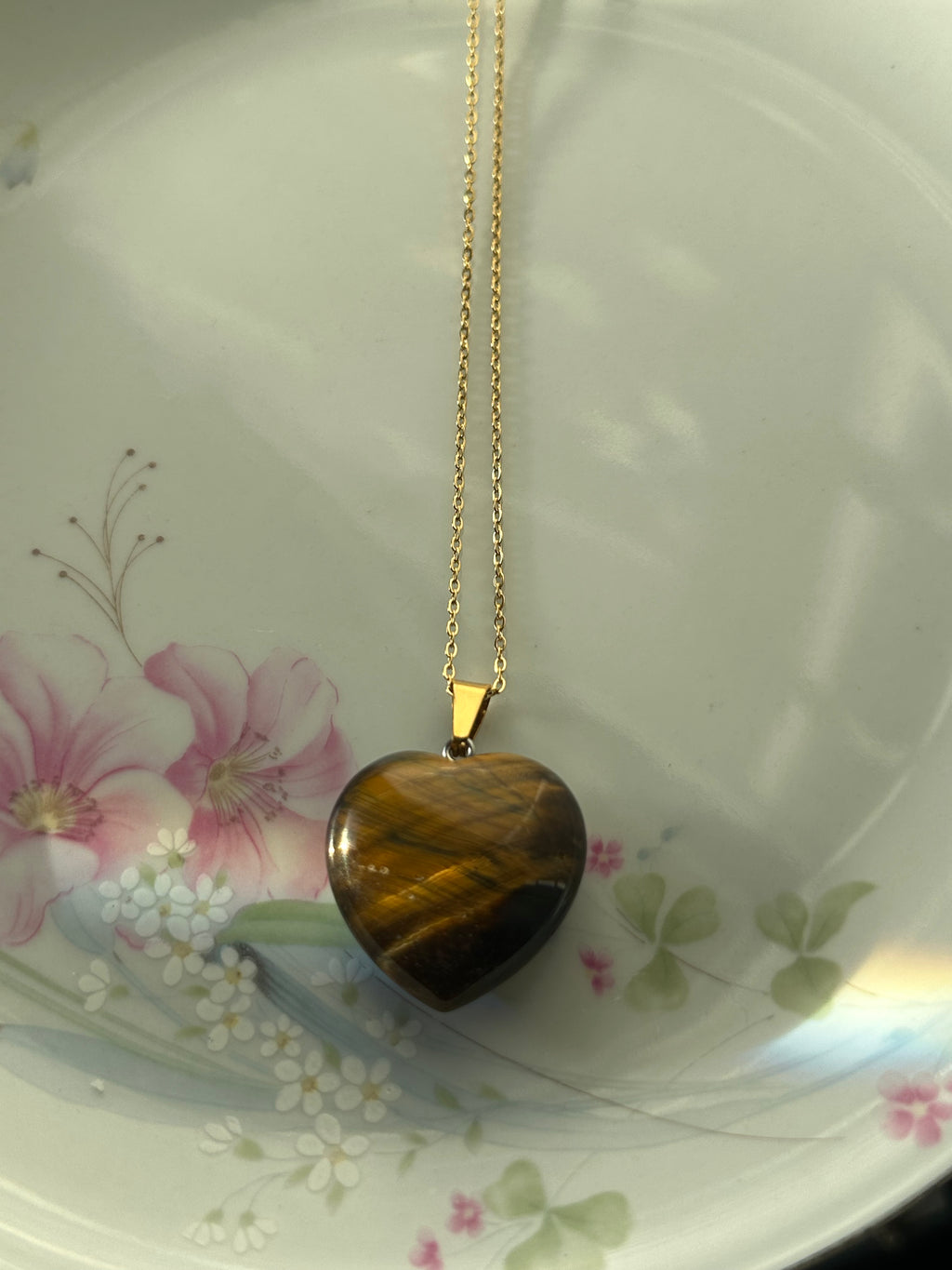 Chain Heart of Crystal Necklace