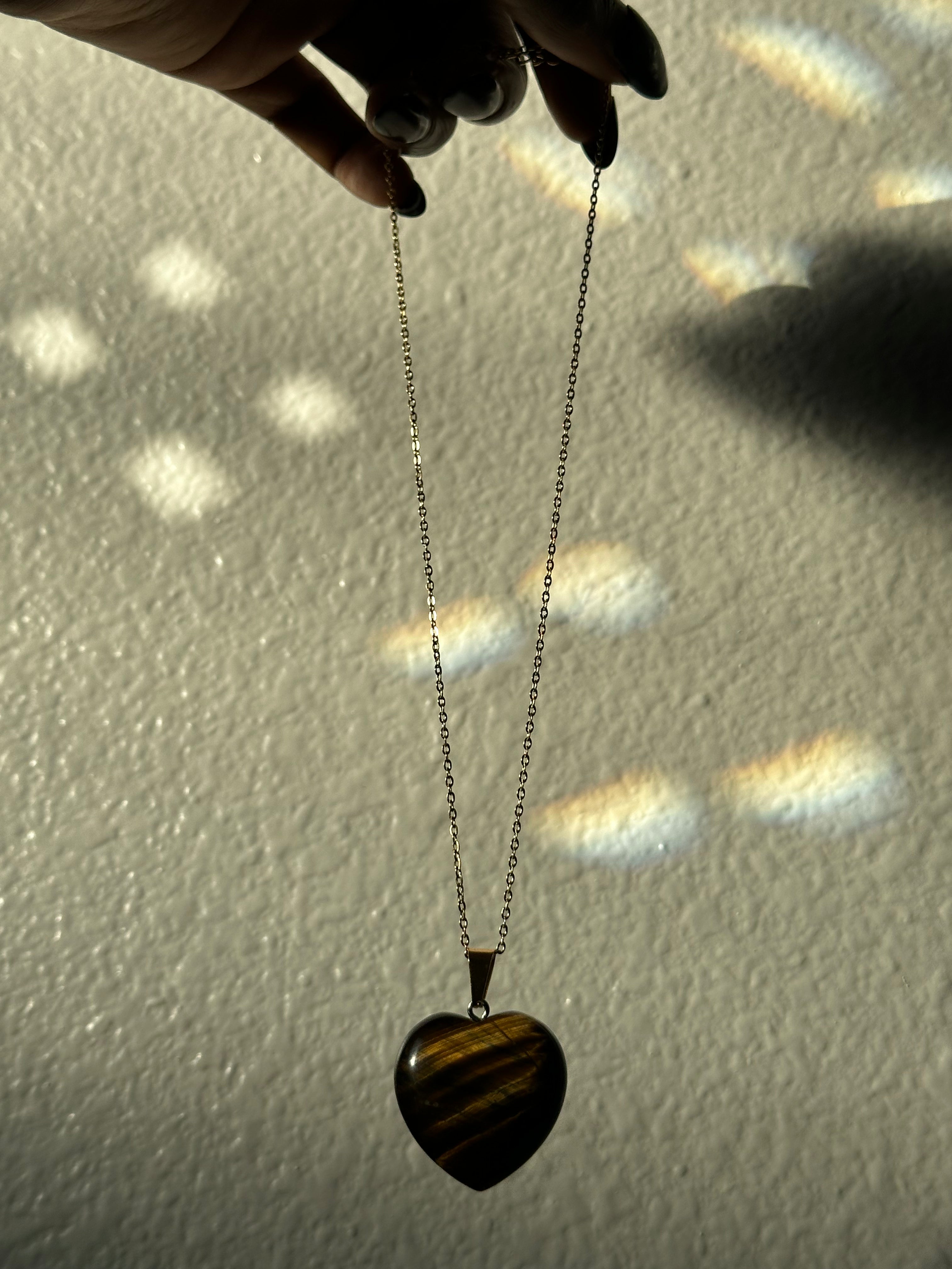 Chain Heart of Crystal Necklace
