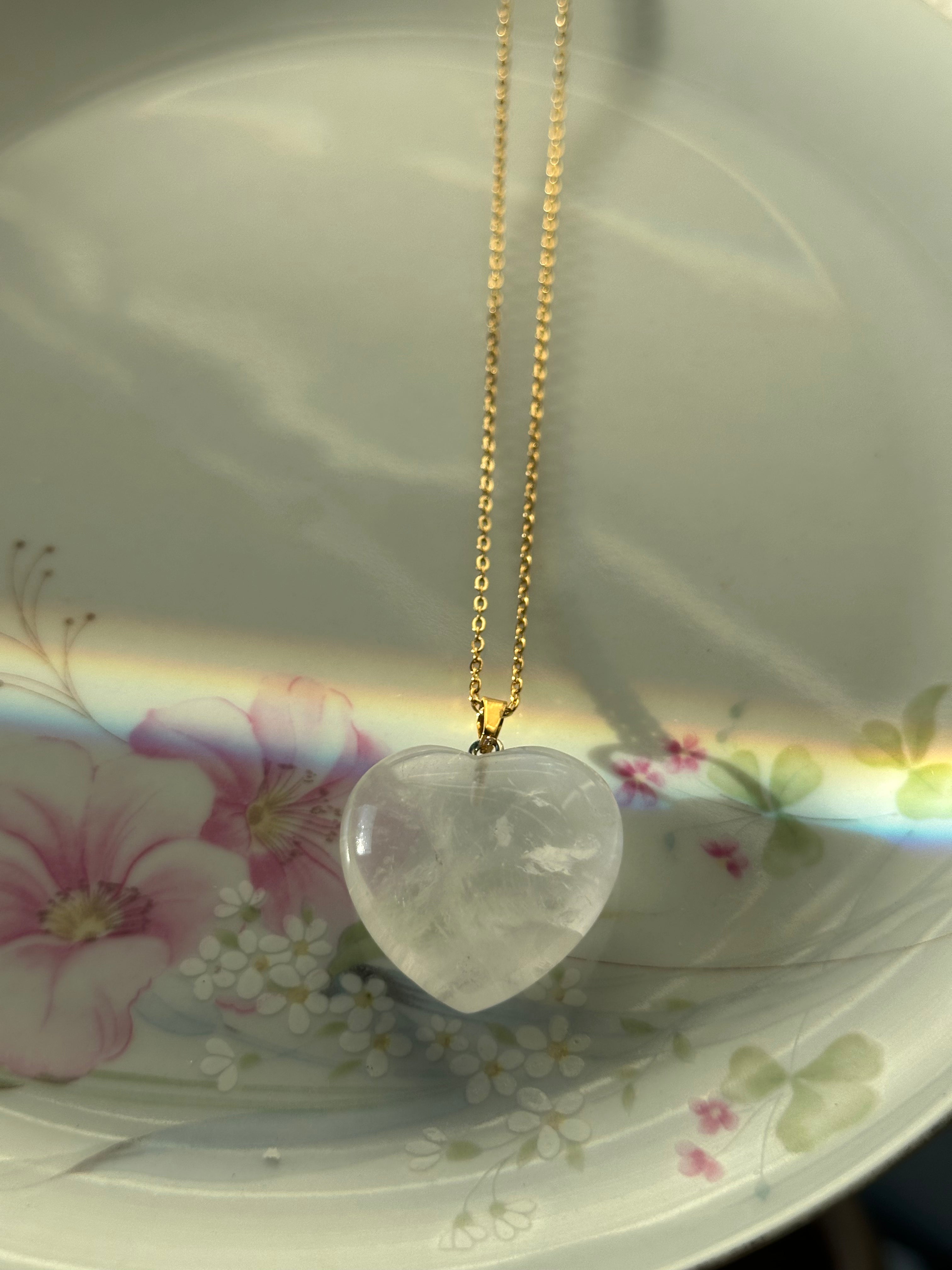 Chain Heart of Crystal Necklace