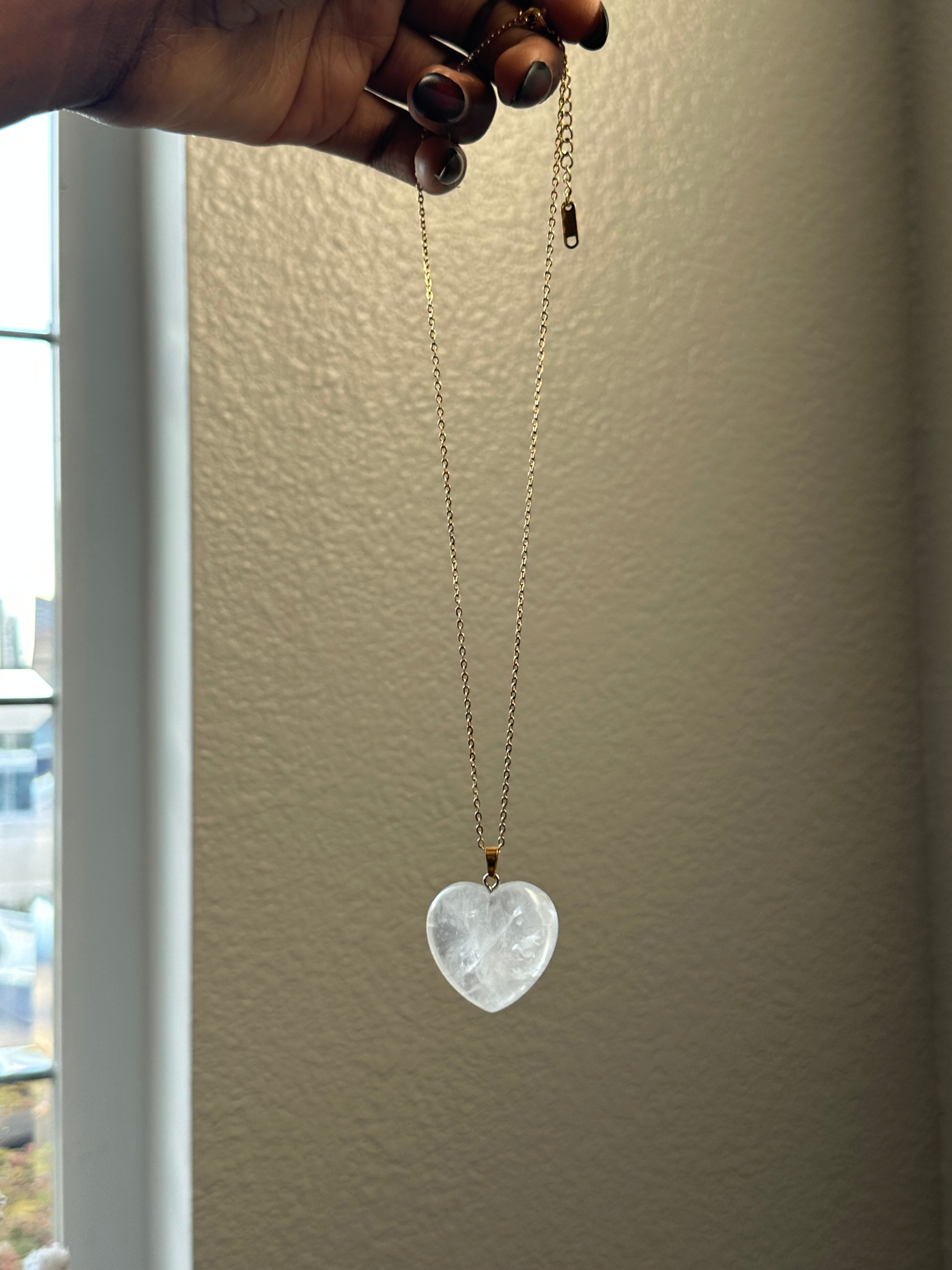 Chain Heart of Crystal Necklace