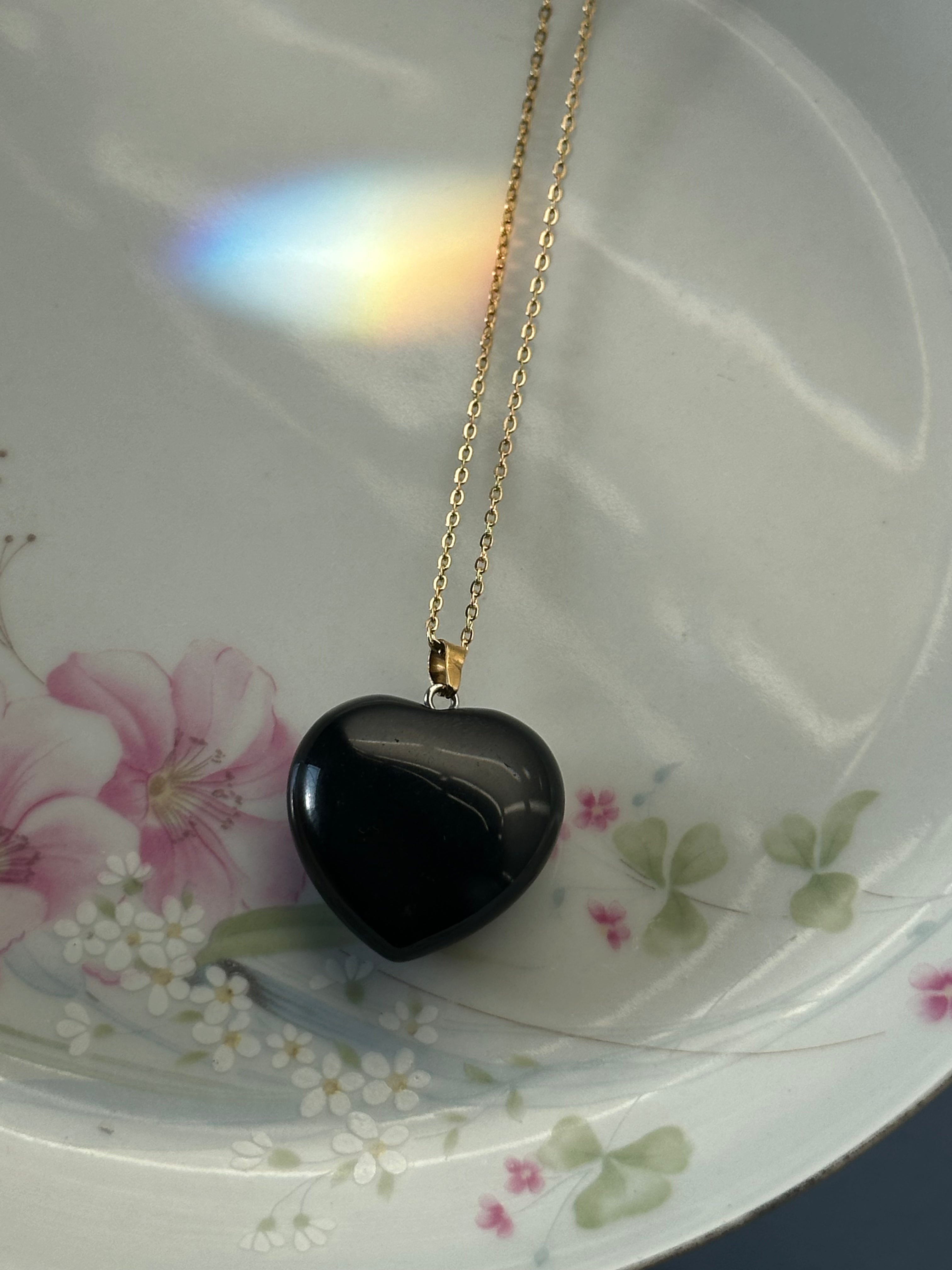 Chain Heart of Crystal Necklace