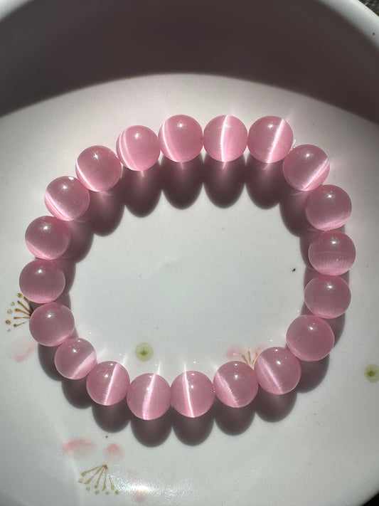 Pink Cats-eye Bracelet