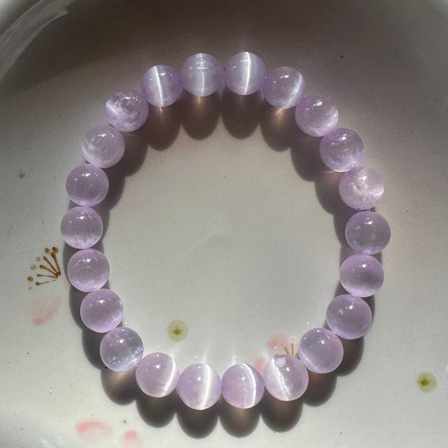 Selenite Cat's Eye Bracelet