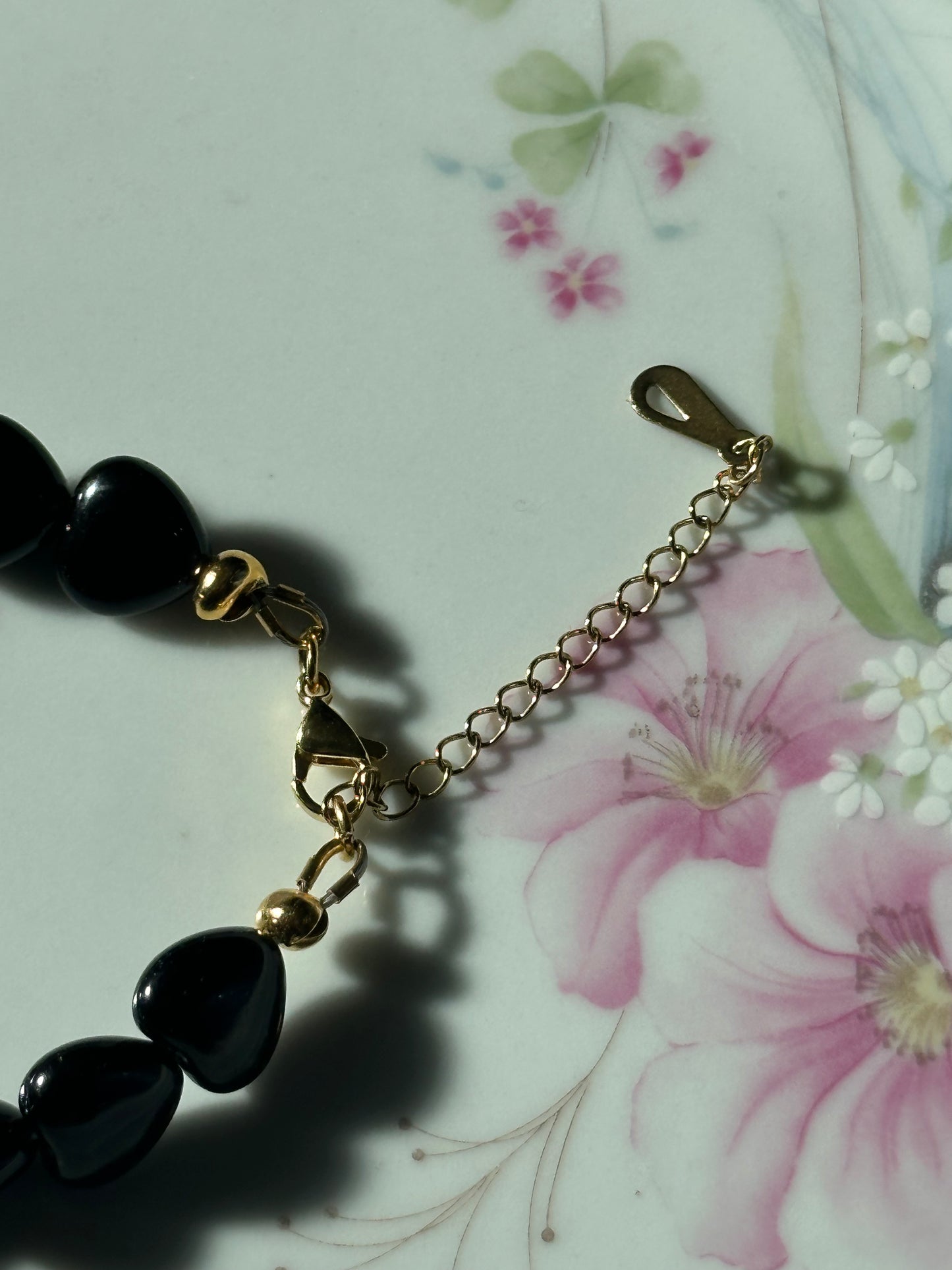 Black Heart Beaded Watch