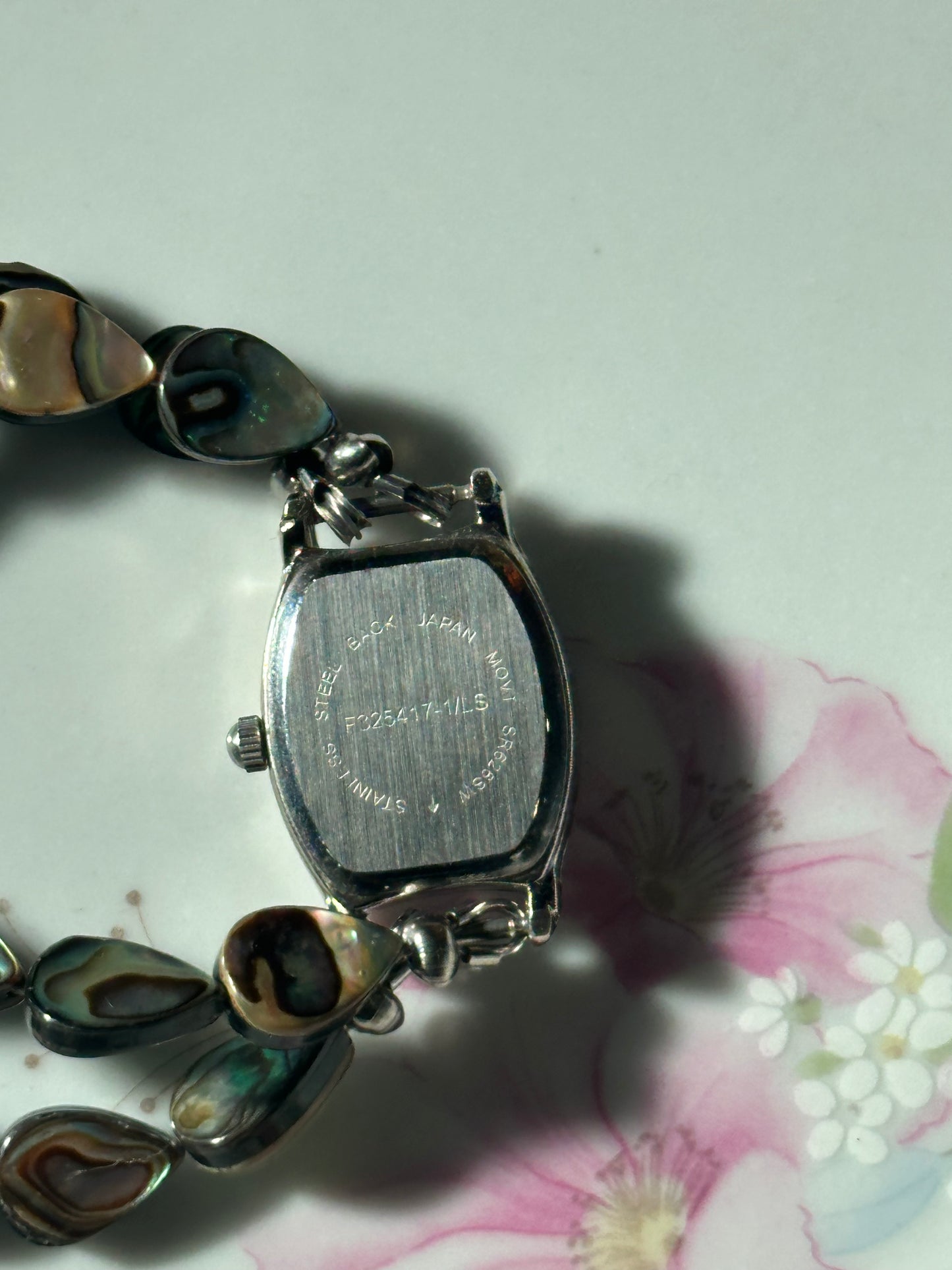 Abalone Shell Teardrop Beaded Watch