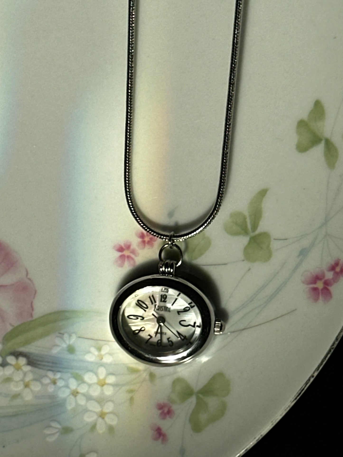 Kristine Oval Watch Necklace