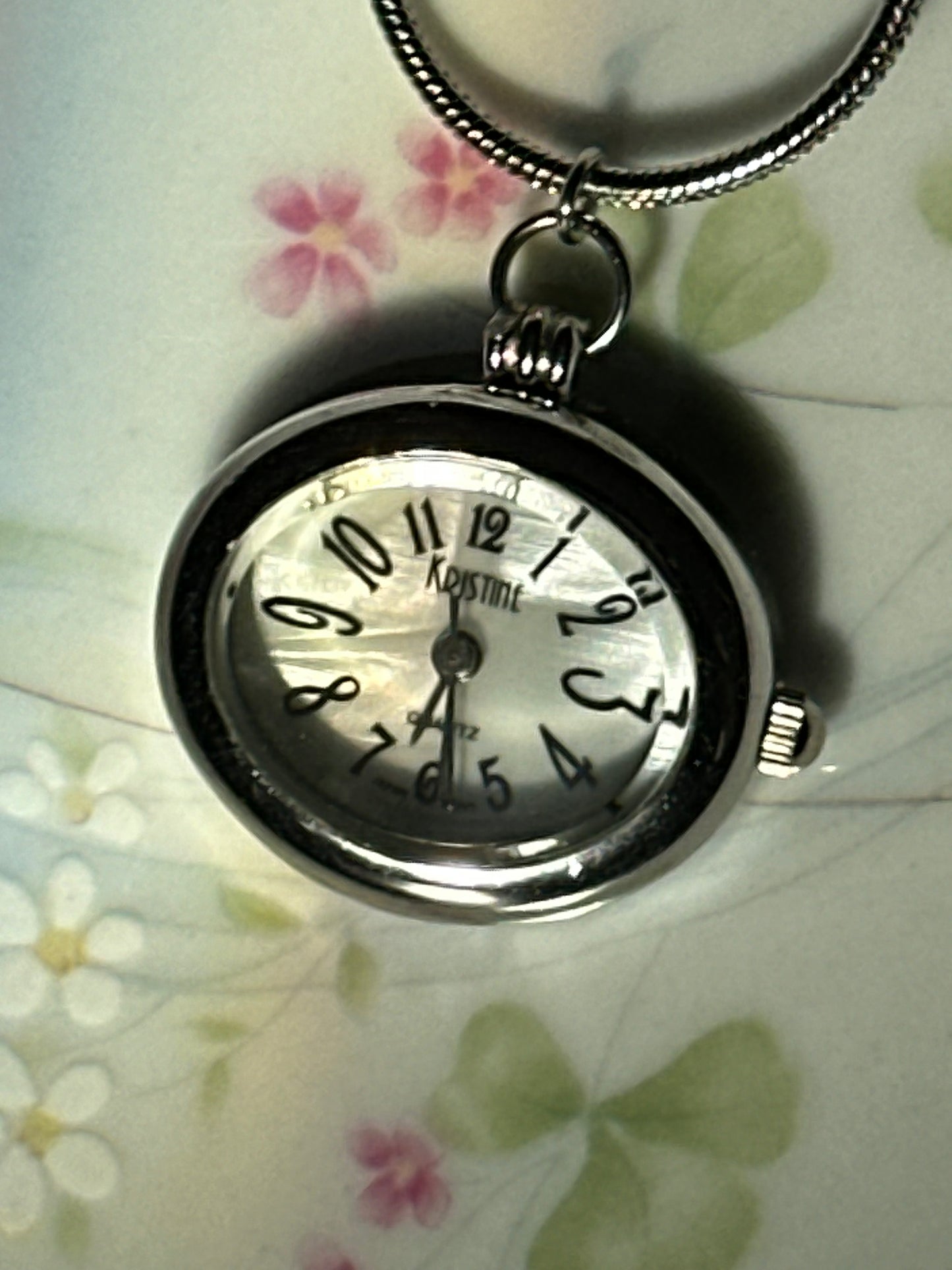 Kristine Oval Watch Necklace