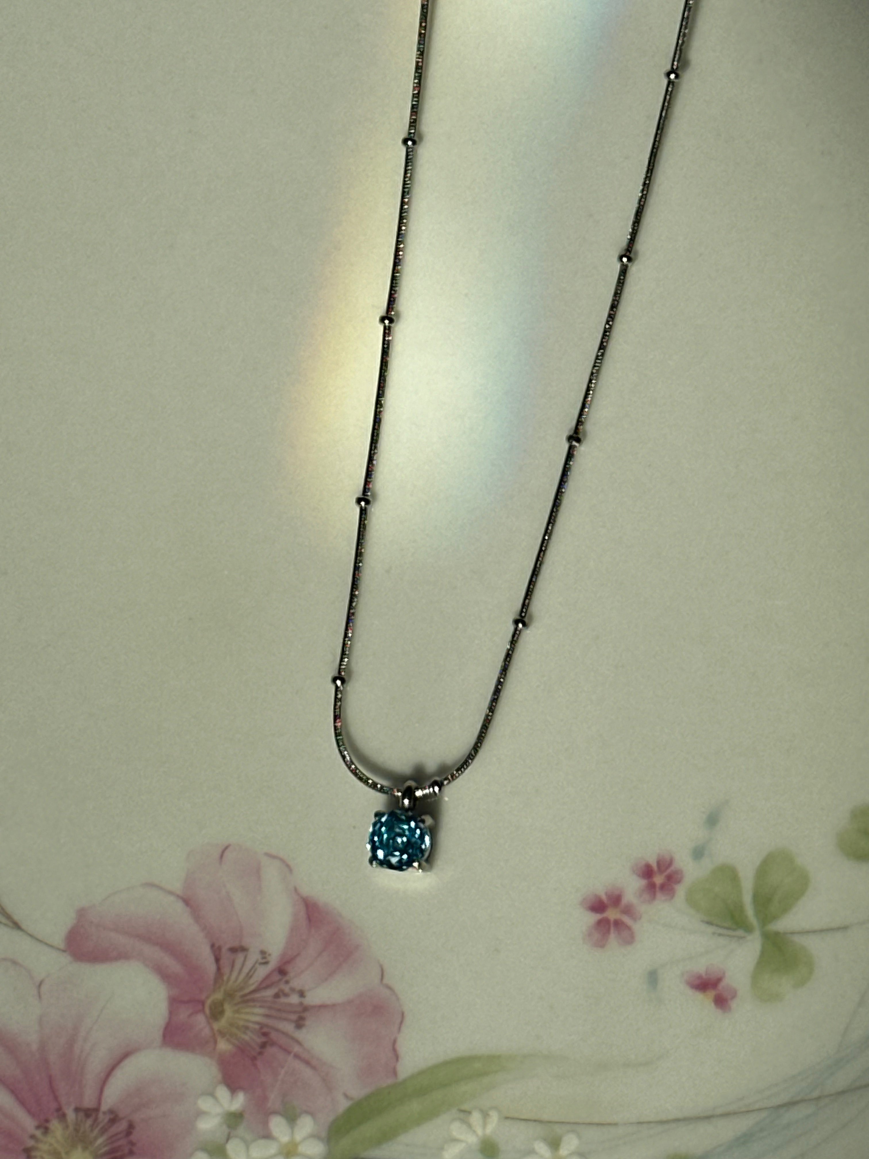 Blue Stone Necklace