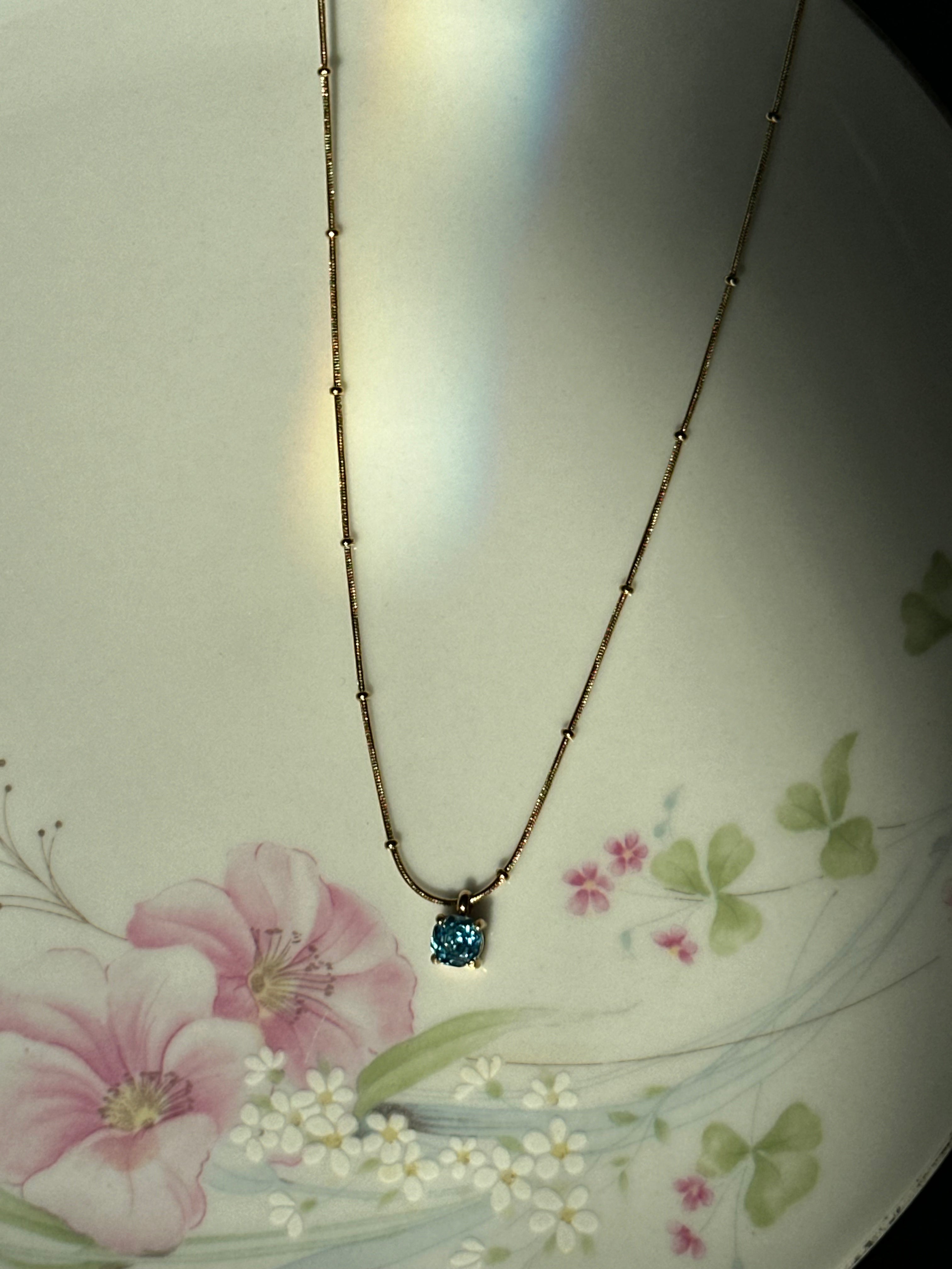 Blue Stone Necklace