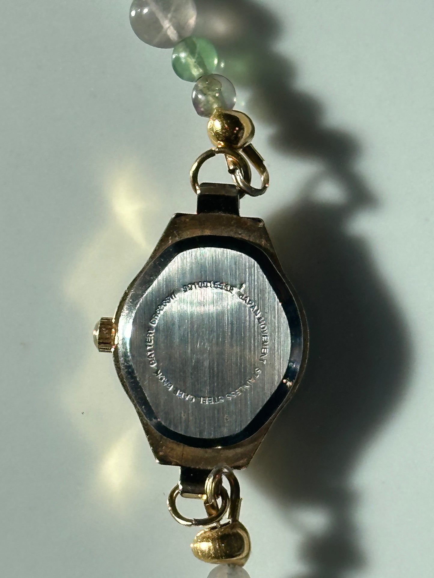 Beaded Fluorite Crystal Watch