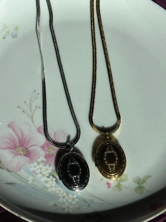Snake Chain Locket Necklaces
