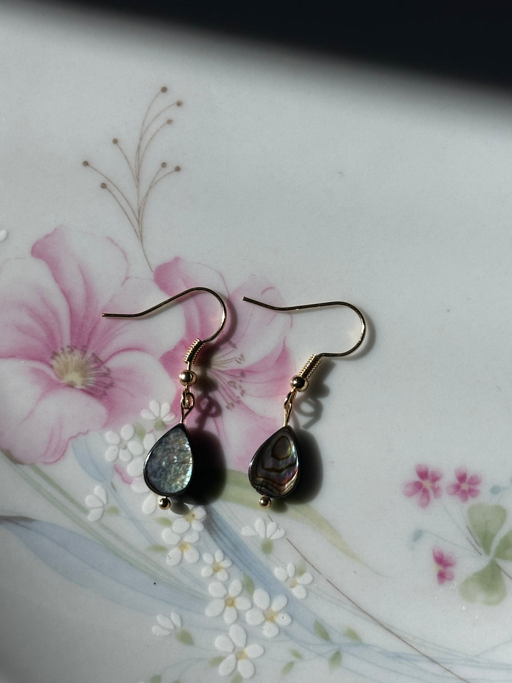 Abalone Shell Dangle Earrings