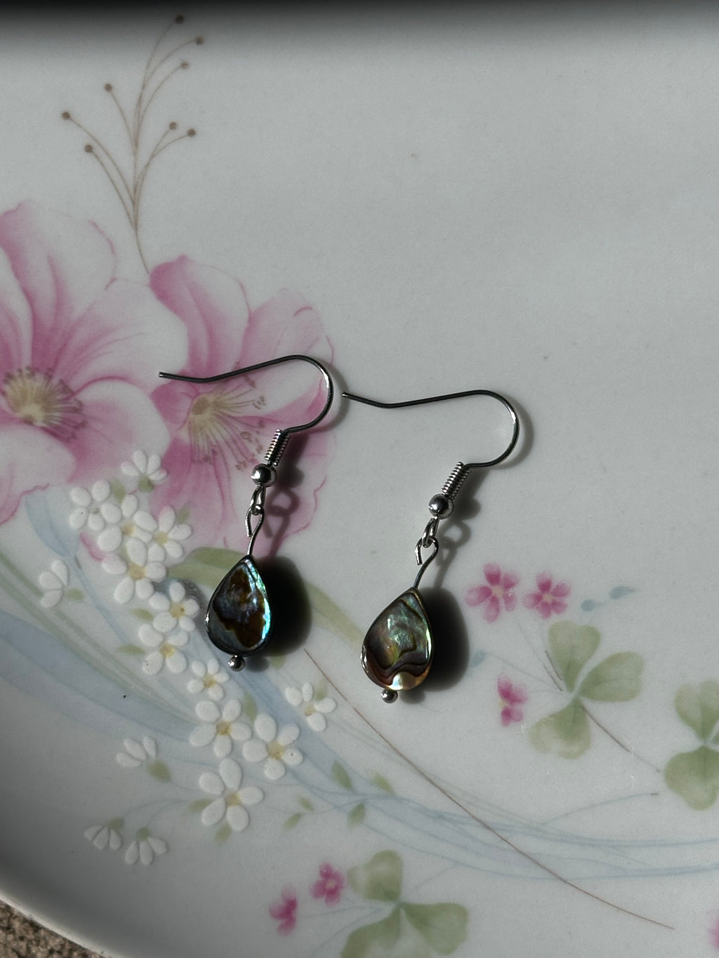 Abalone Shell Dangle Earrings