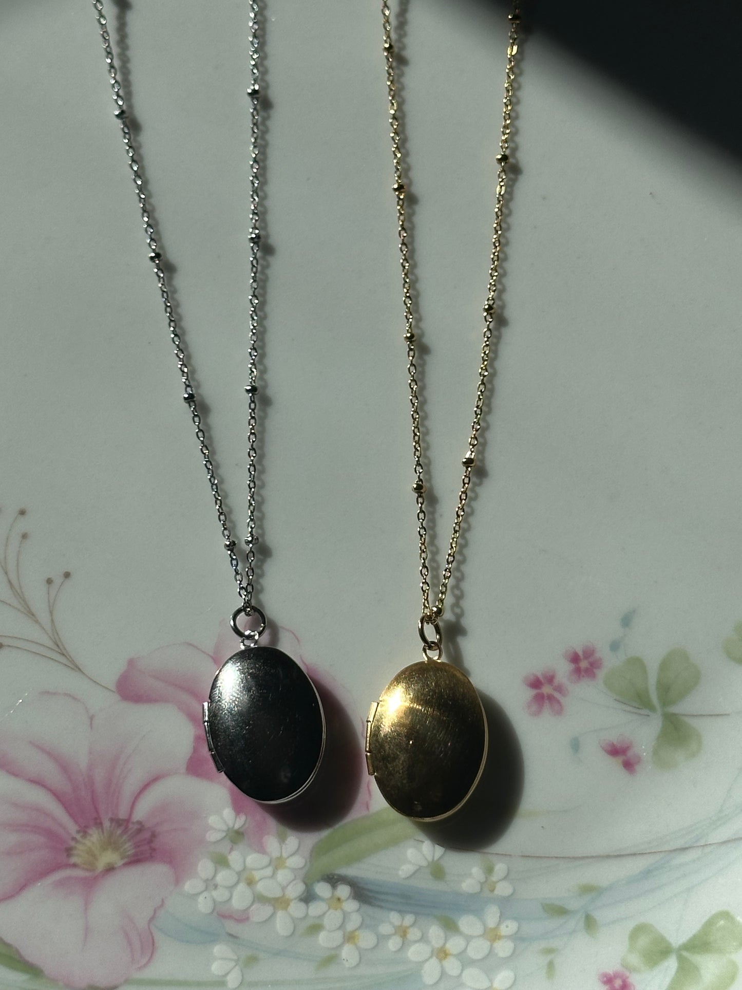 Small Oval Locket Necklace