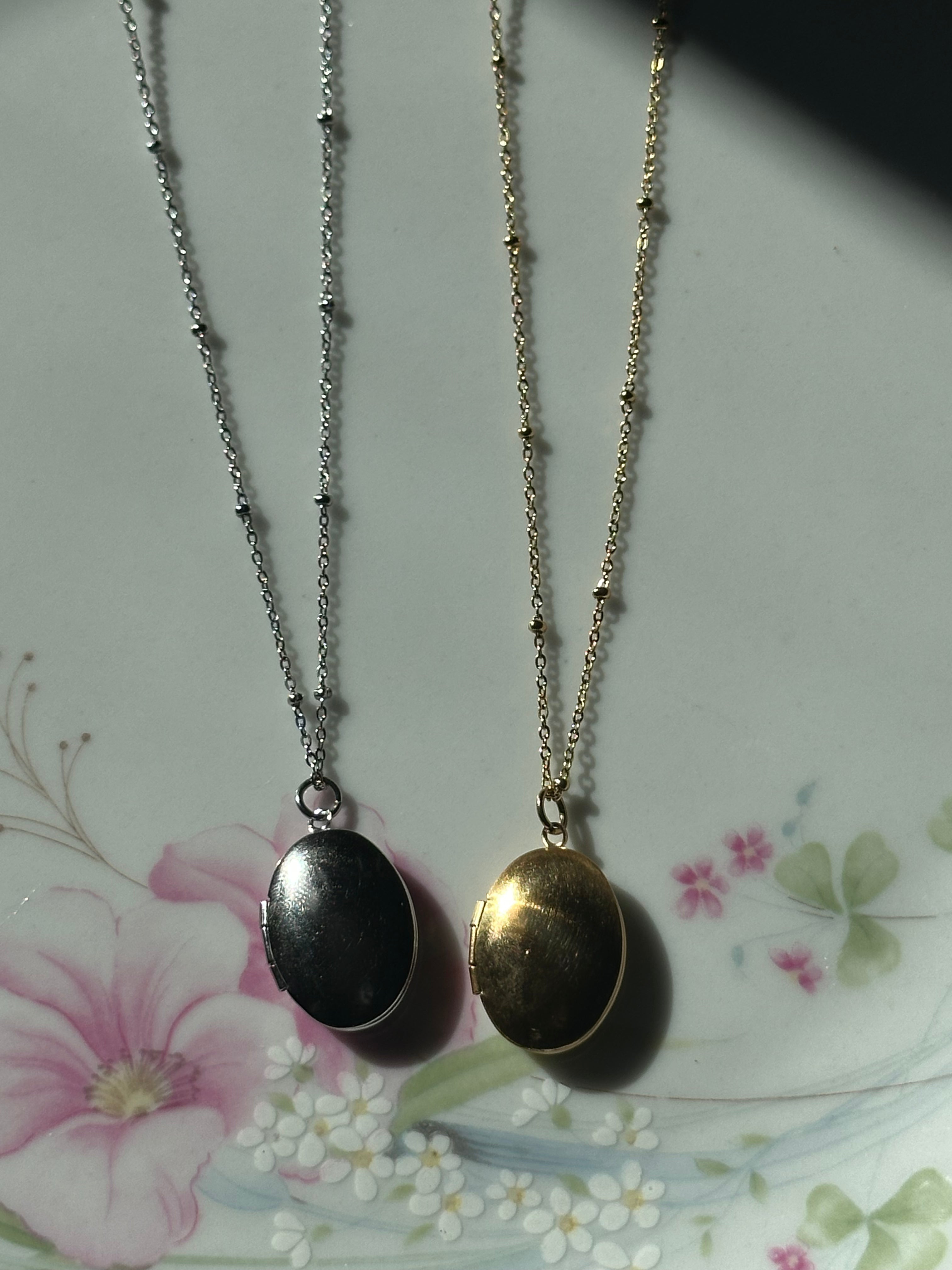 Small Oval Locket Necklace