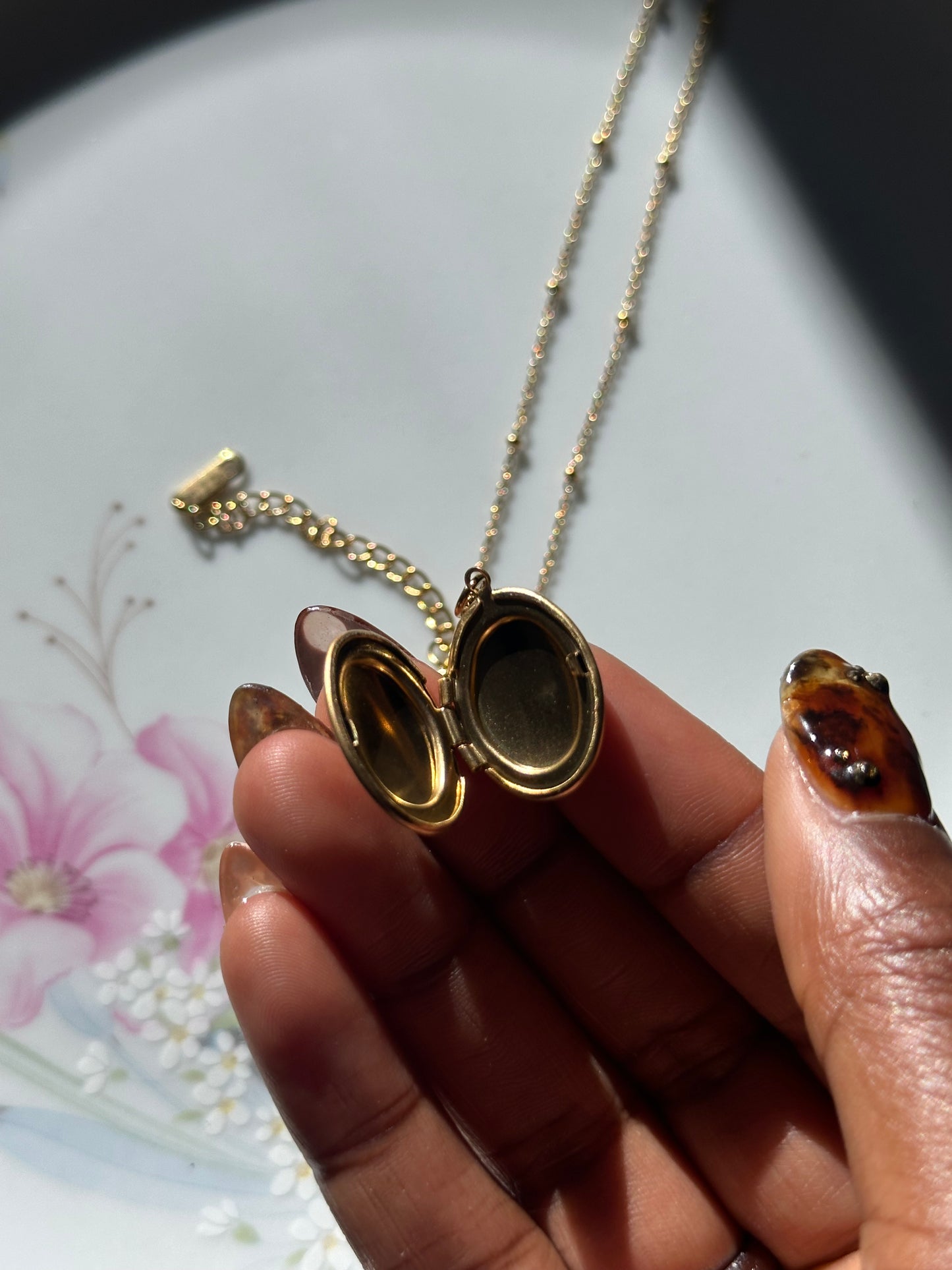 Small Oval Locket Necklace