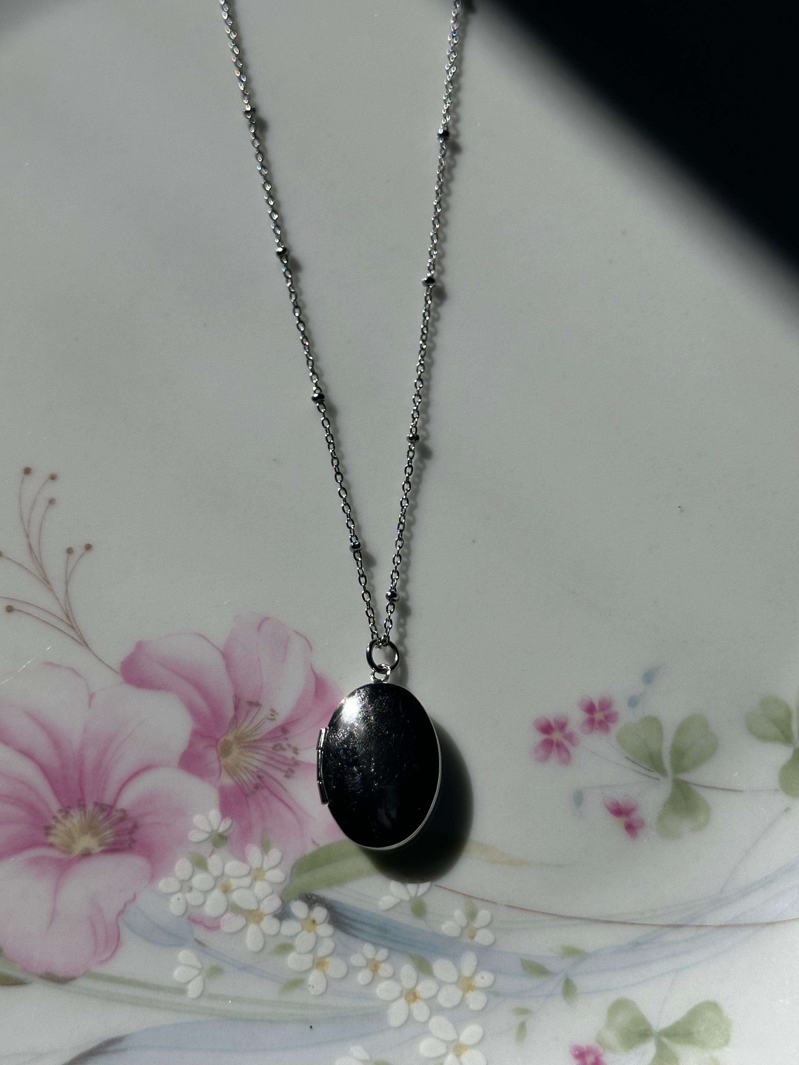 Small Oval Locket Necklace