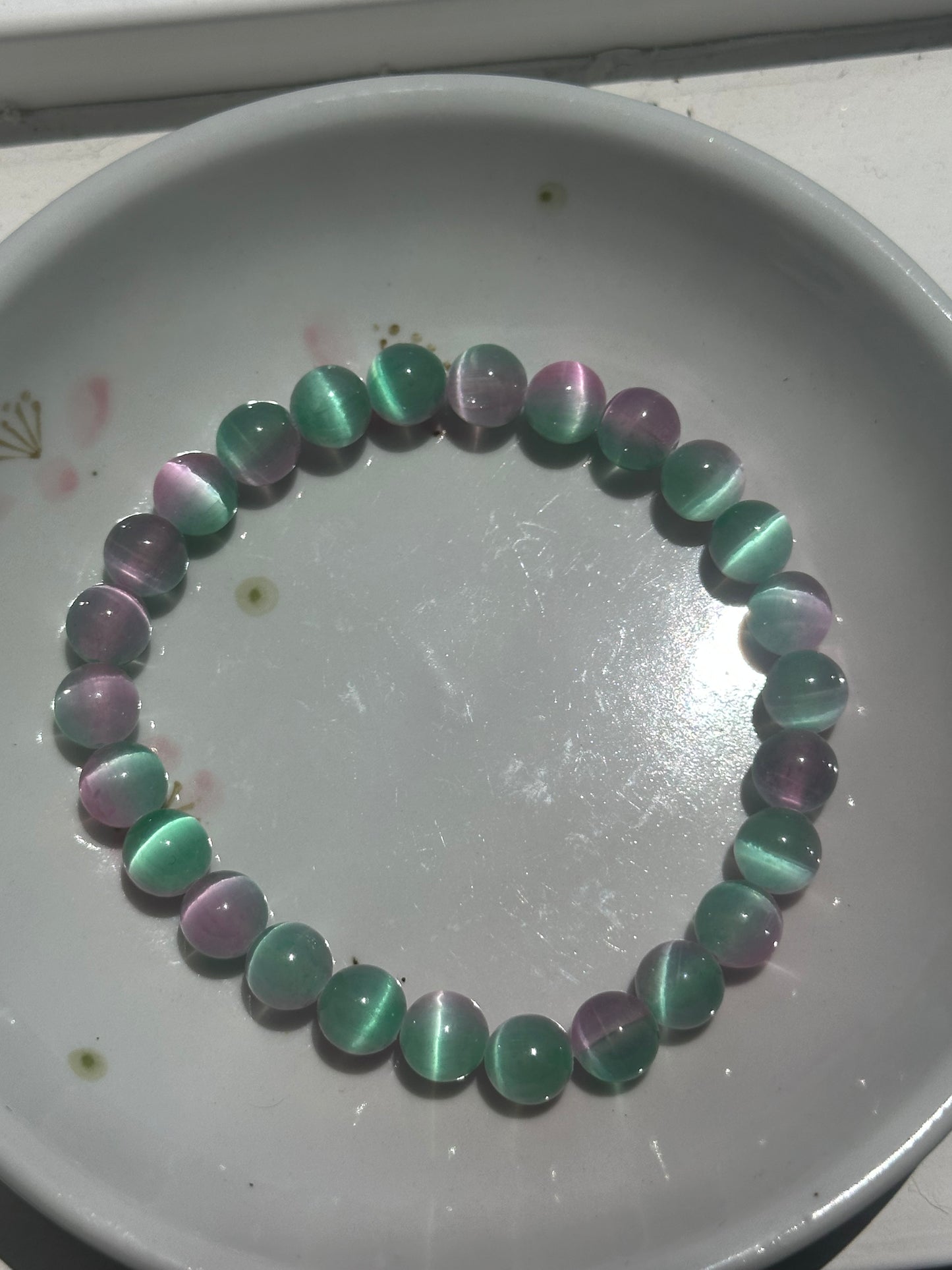 Two-Toned Cats Eye Bracelets