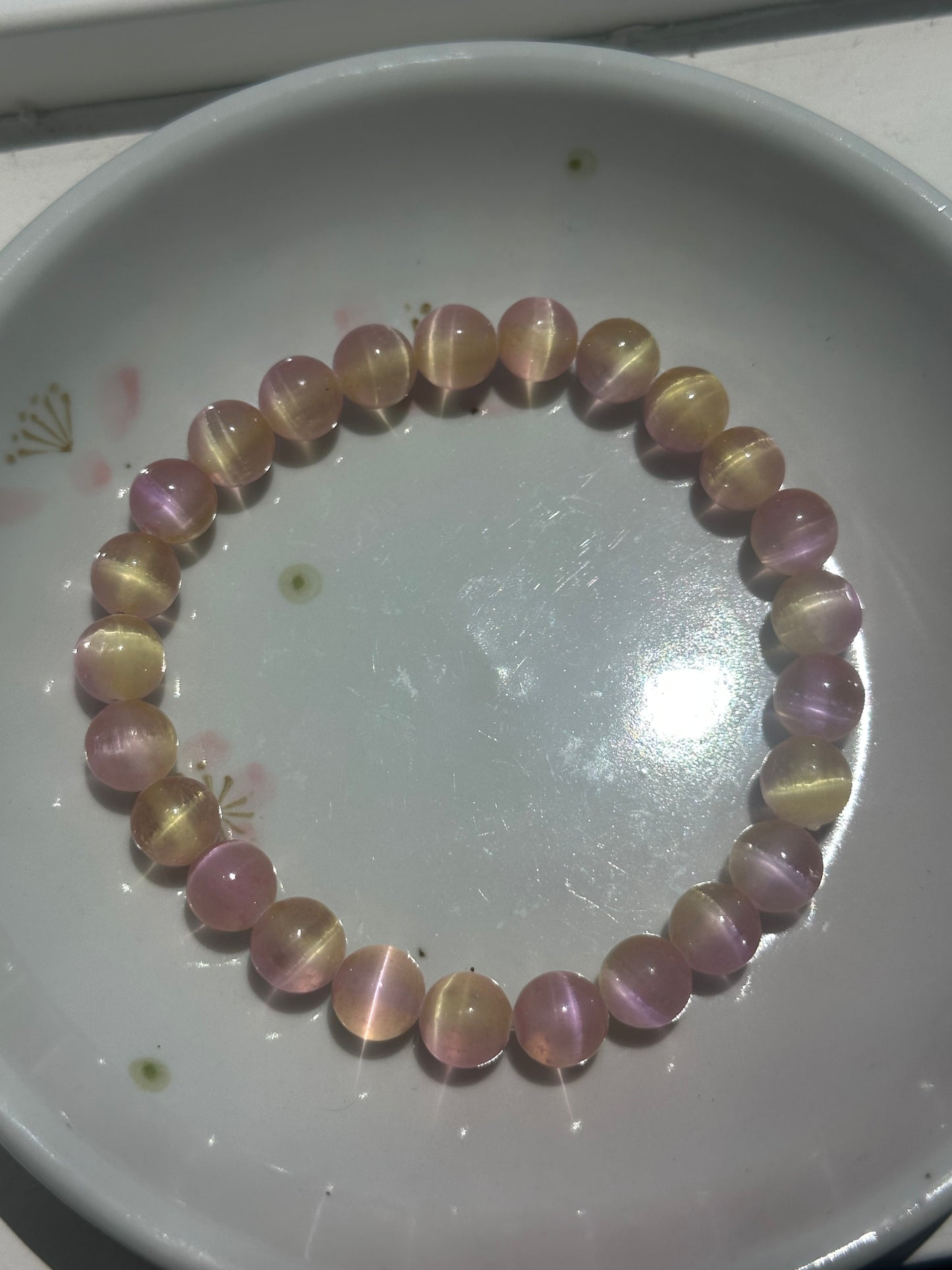 Two-Toned Cats Eye Bracelets