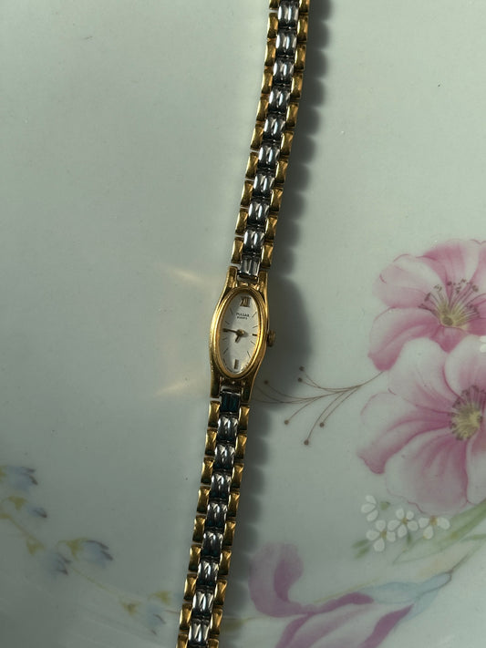 Mixed Metal Pulsar Watch (Needs Repaired Clasp and Battery)